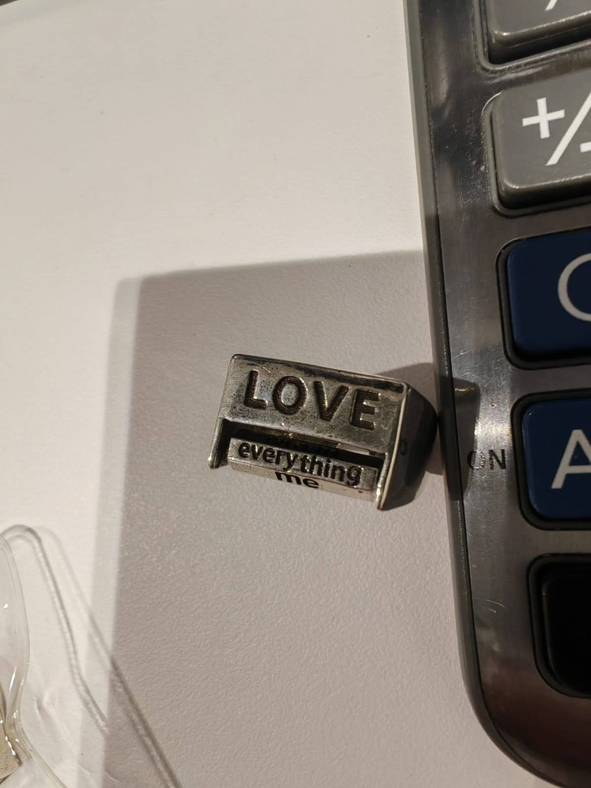 Other Sliver ring with a roll of random text to heal your emotion Size ONE SIZE - 5 Thumbnail
