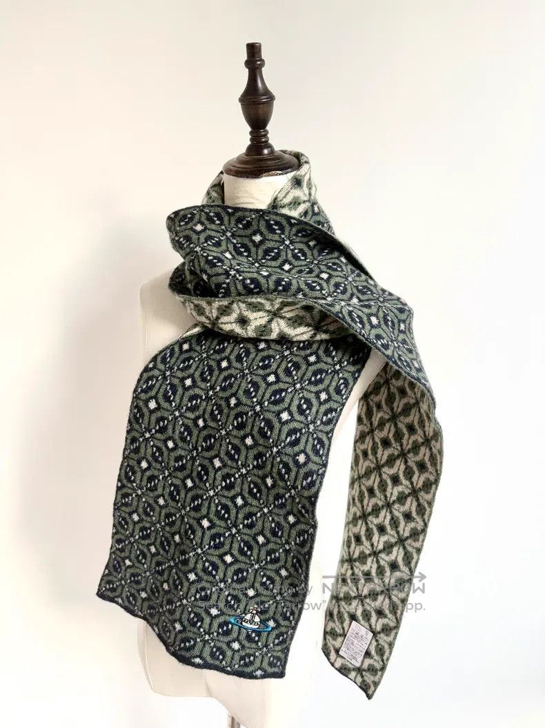 Vivienne Westwood Vivienne Westwood Vintage Green Double-Sided Diamond Patte Size ONE SIZE - 6 Thumbnail