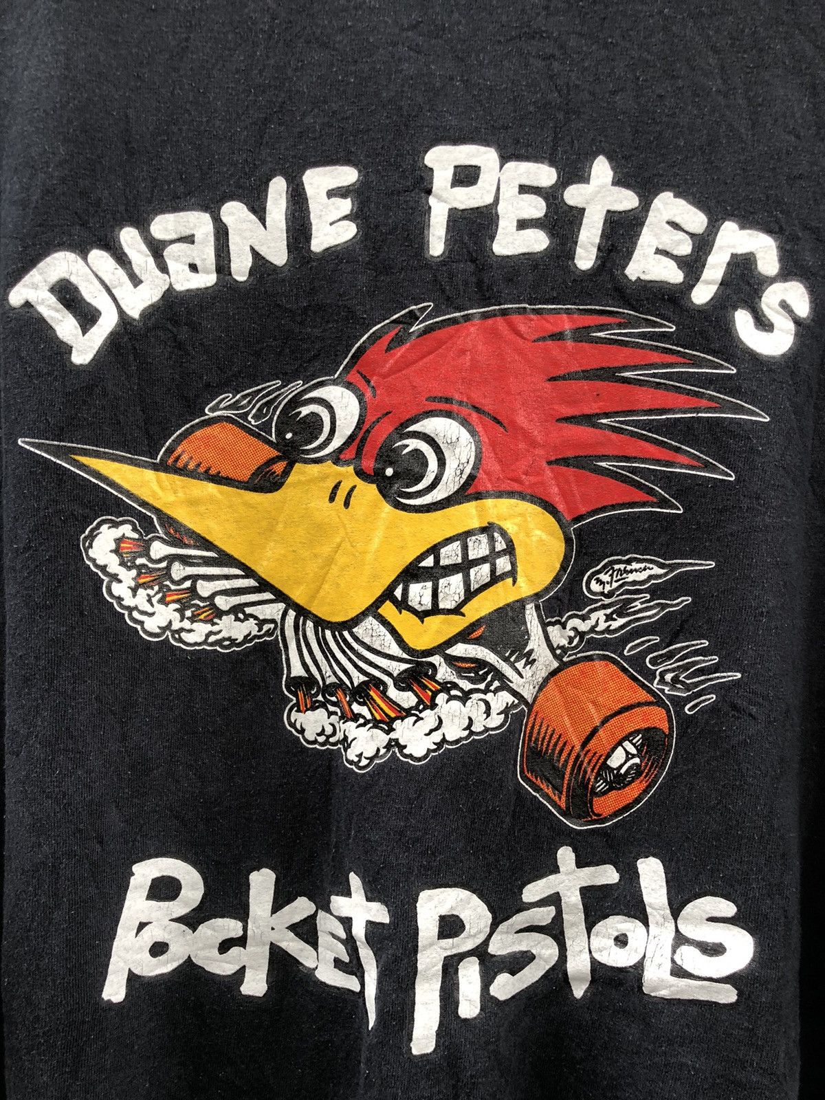 Vintage 🔥Vintage 90s🔥PPS Duane Peters Pocket Pistols Tshirts Size US XXL / EU 58 / 5 - 4 Thumbnail