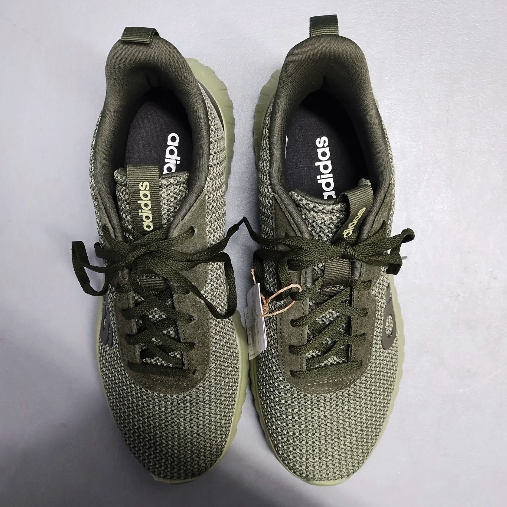 Adidas Adidas Kaptir Base Running Sneakers Mens US 7.5 Green Cloudfoam Lace Up JR8513 Size US 8 / EU 41 - 6 Thumbnail