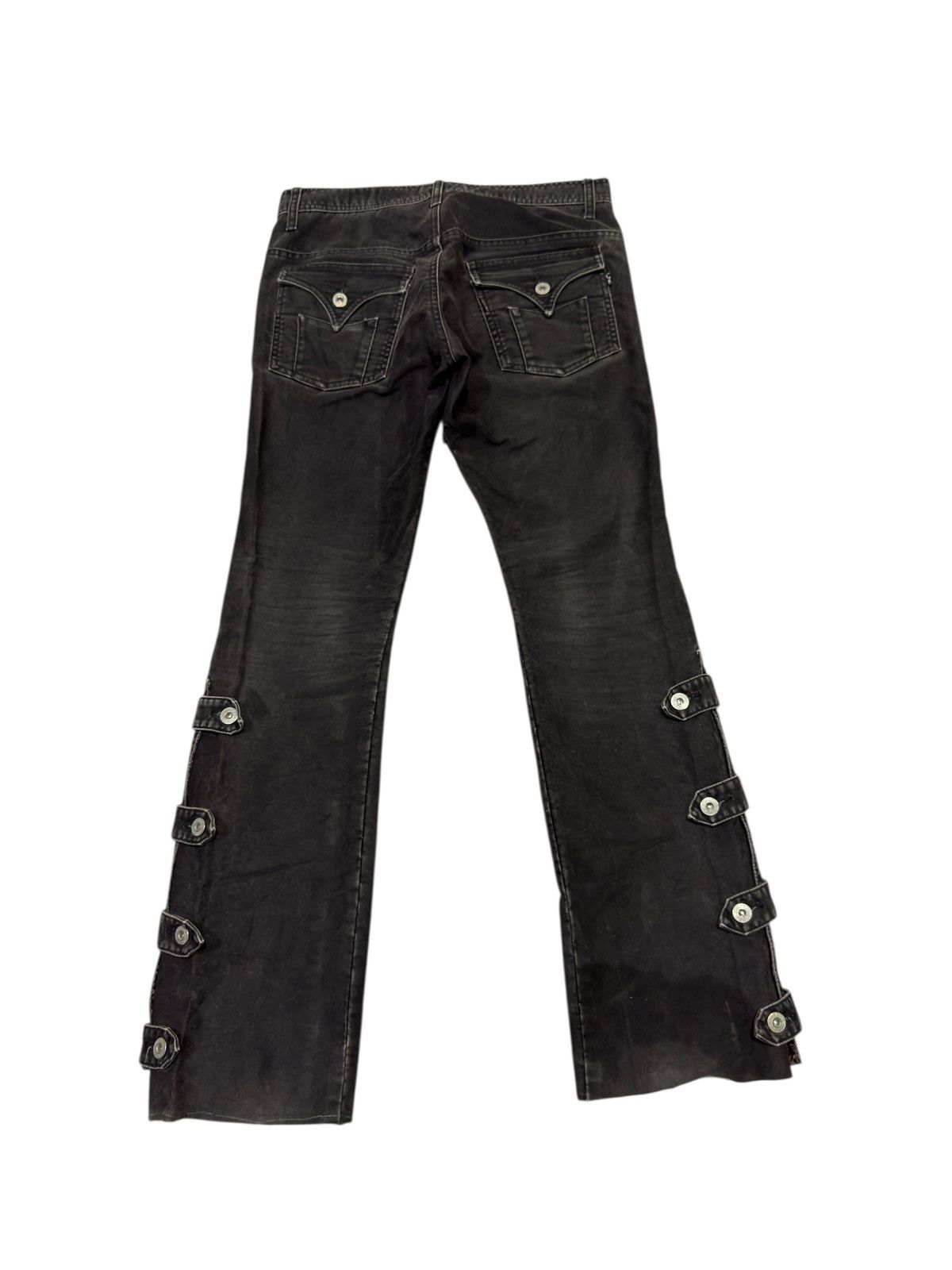 Morgan Homme Japanese brand x Morgan Homme strap bondage flared trousers Size US 31 - 3 Thumbnail