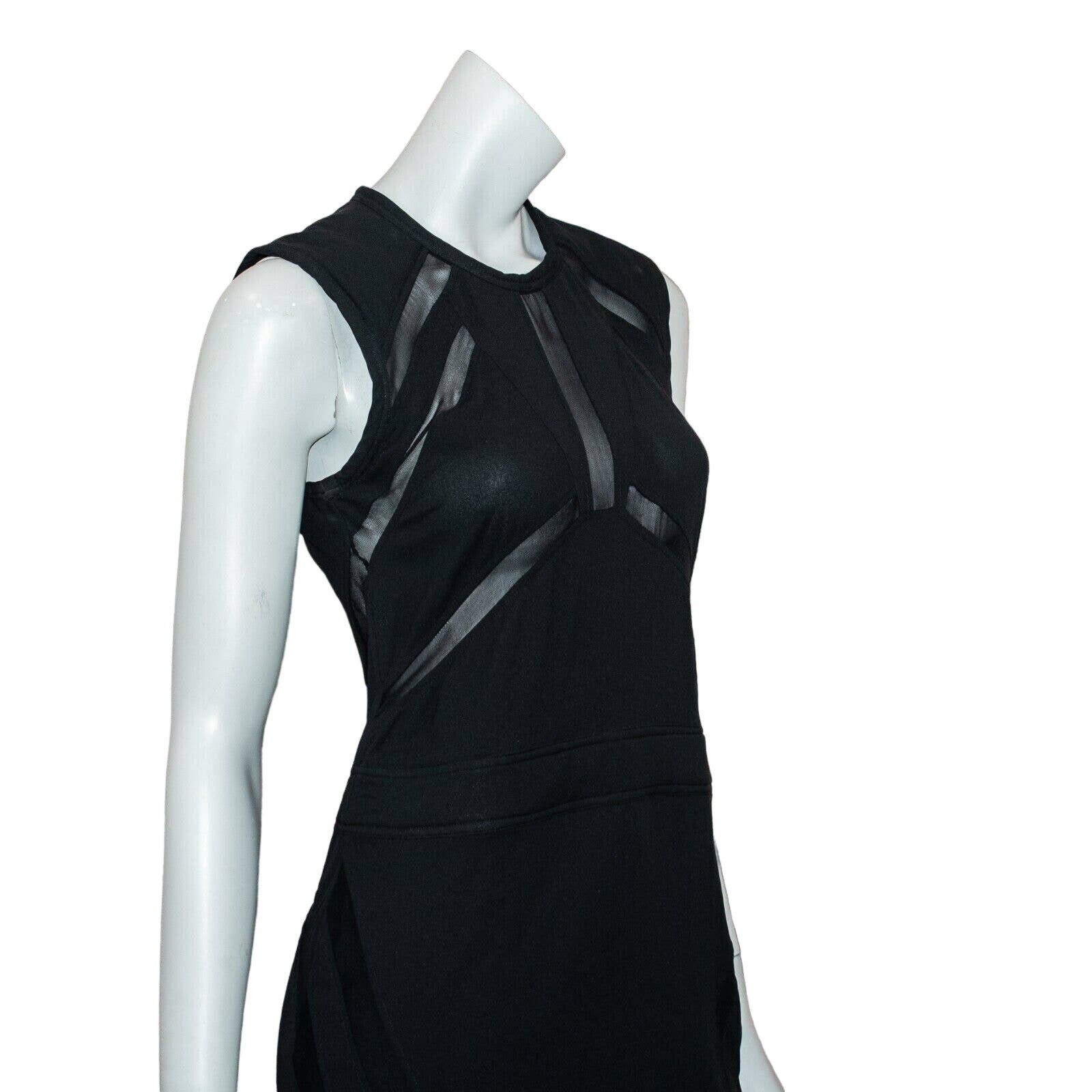 Iro IRO FLOOD Dress Sheath in Black Nior Sheer Panel Accents Size S / US 4 / IT 40 - 9 Thumbnail