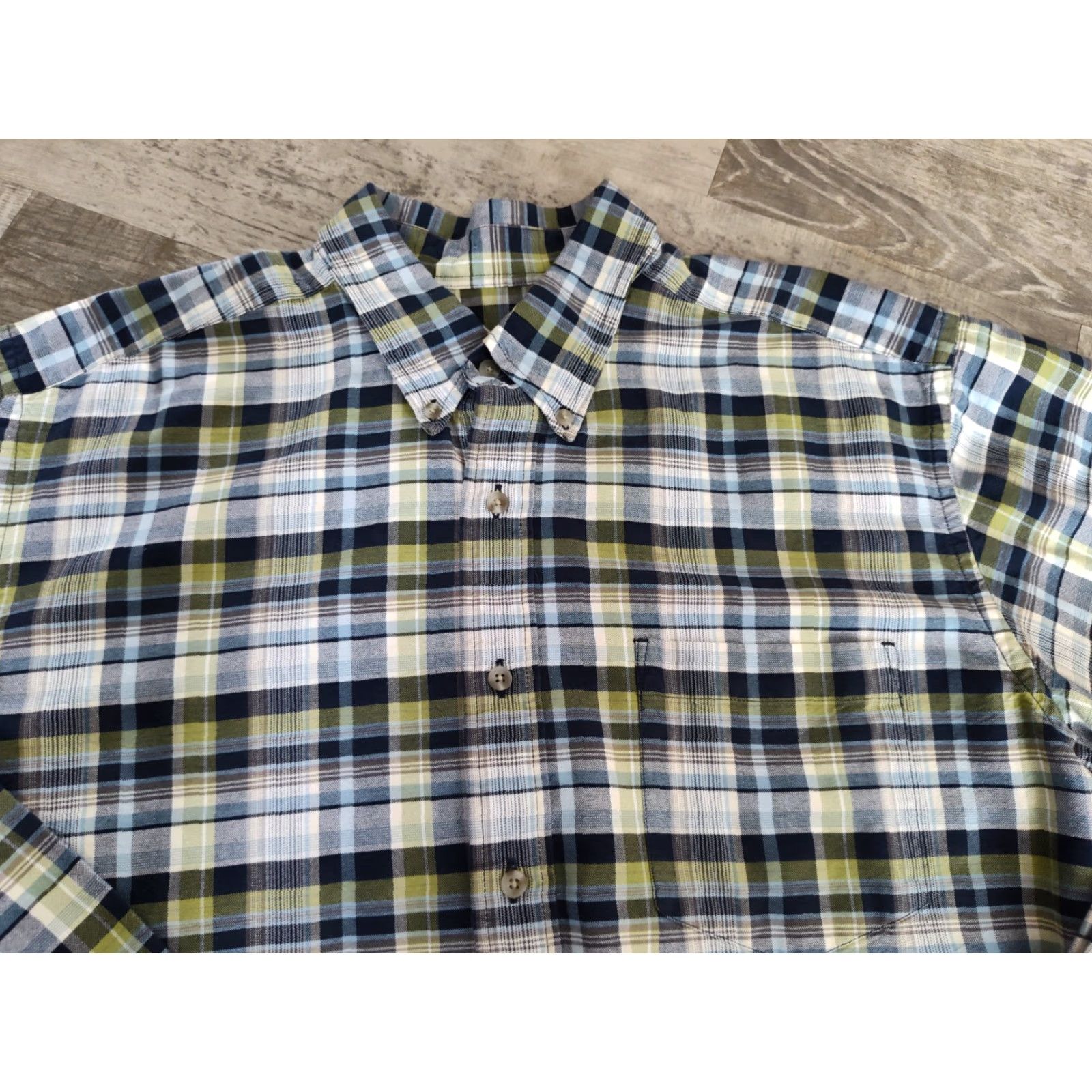 Eddie Bauer VINTAGE Eddie Bauer Men's Button-Down Shirt Long Sleeve XL Tall Blue Plaid Casual Outdoor Hunting Fishing Size US XL / EU 56 / 4 - 5 Thumbnail