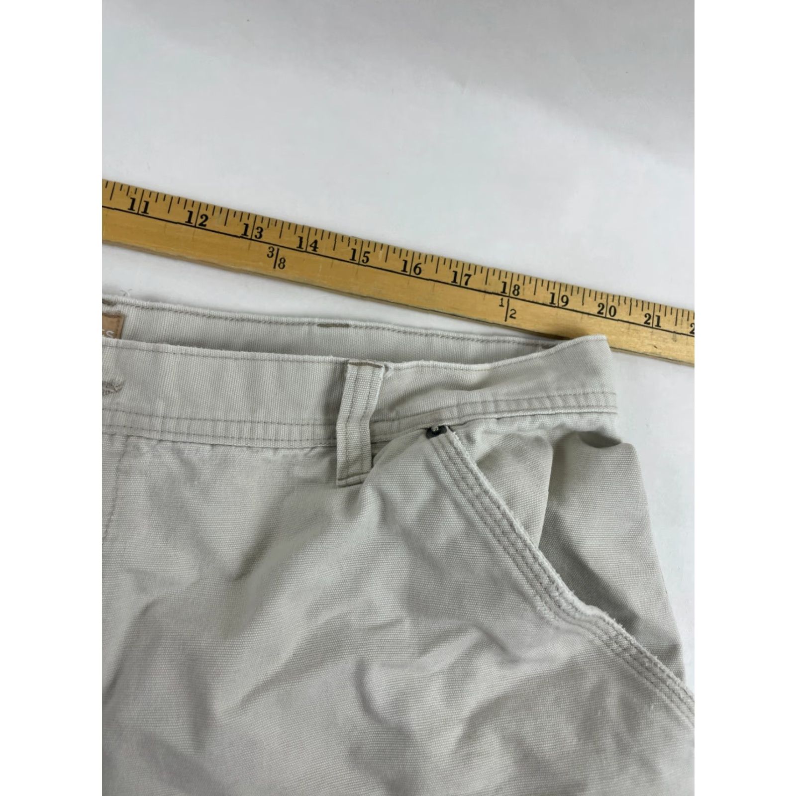 Vintage Canyon River Blues Shorts Men's 40 Tan Carpenter Pockets Cotton Flat Front 11in Inseam Size US 40 / EU 56 - 5 Thumbnail