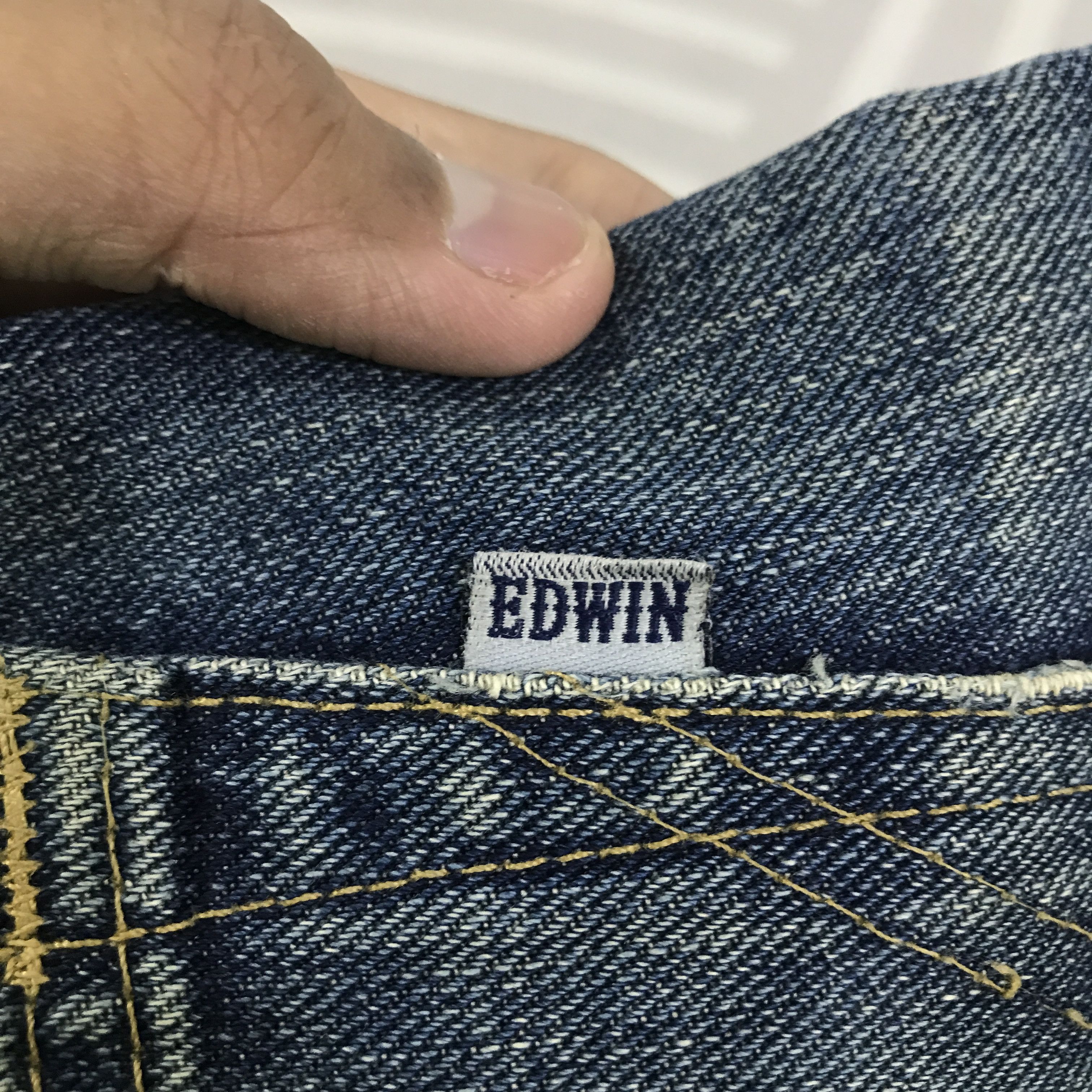 Edwin Vintage Edwin japan distressed denim Jeans pants K129B16 Size US 32 / EU 48 - 14 Thumbnail