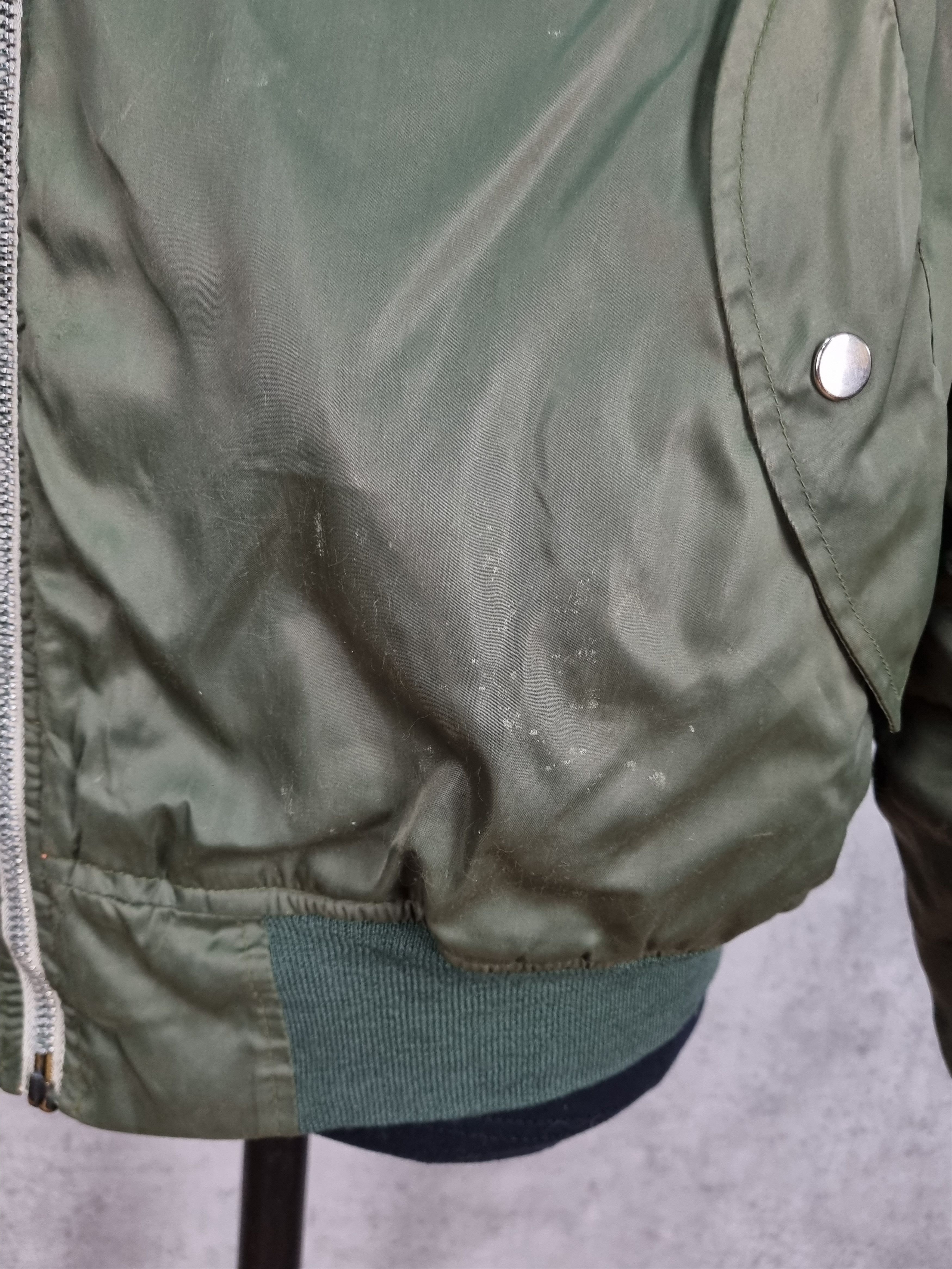 Vintage Destroyed Aviator Dirty Military Nylon Bomber Size US M / EU 48-50 / 2 - 9 Thumbnail