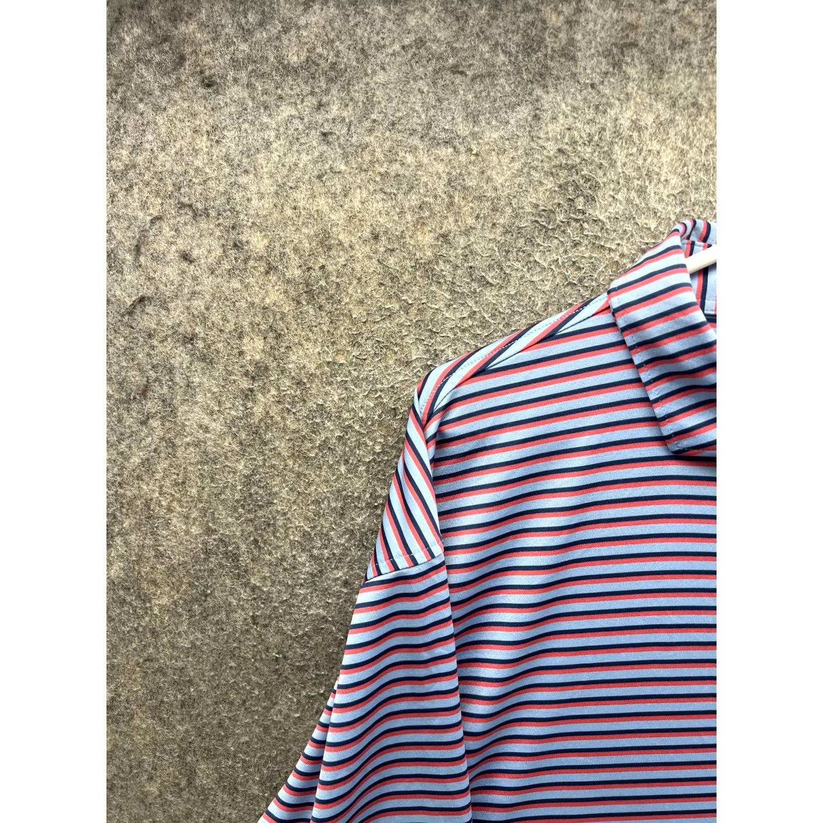 Vintage Turtleson Polo Shirt Mens XL Blue Stripe Golf Lightweight Short Sleeve Casual Size US XL / EU 56 / 4 - 7 Thumbnail