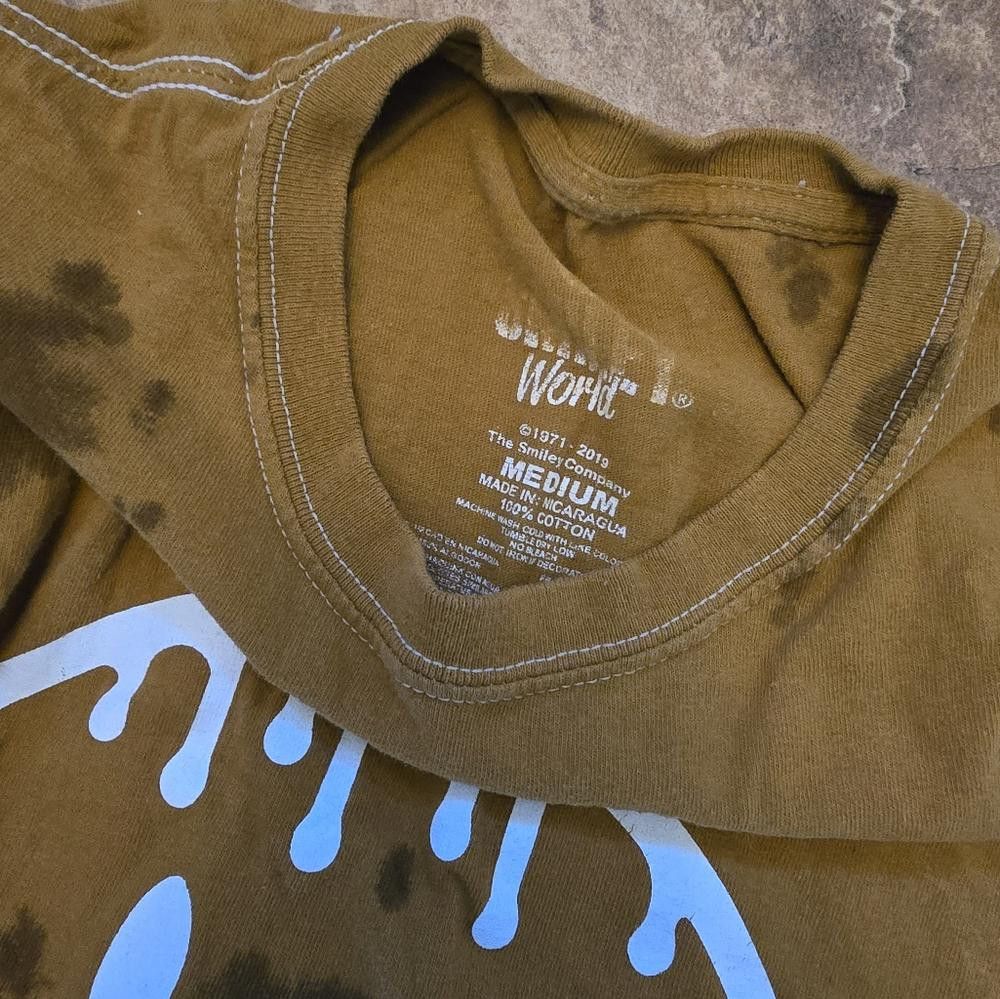 Designer Chocolate Tie Dyed SW Short Sleeve Size M / US 6-8 / IT 42-44 - 3 Thumbnail
