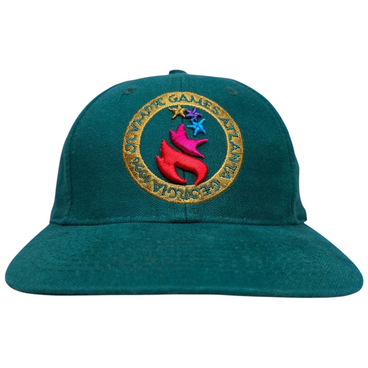 The Game × USA Olympics × Vintage Vtg 1996 Atlanta USA Olympics Torch The Game Snapback Hat Size ONE SIZE - 1 Thumbnail