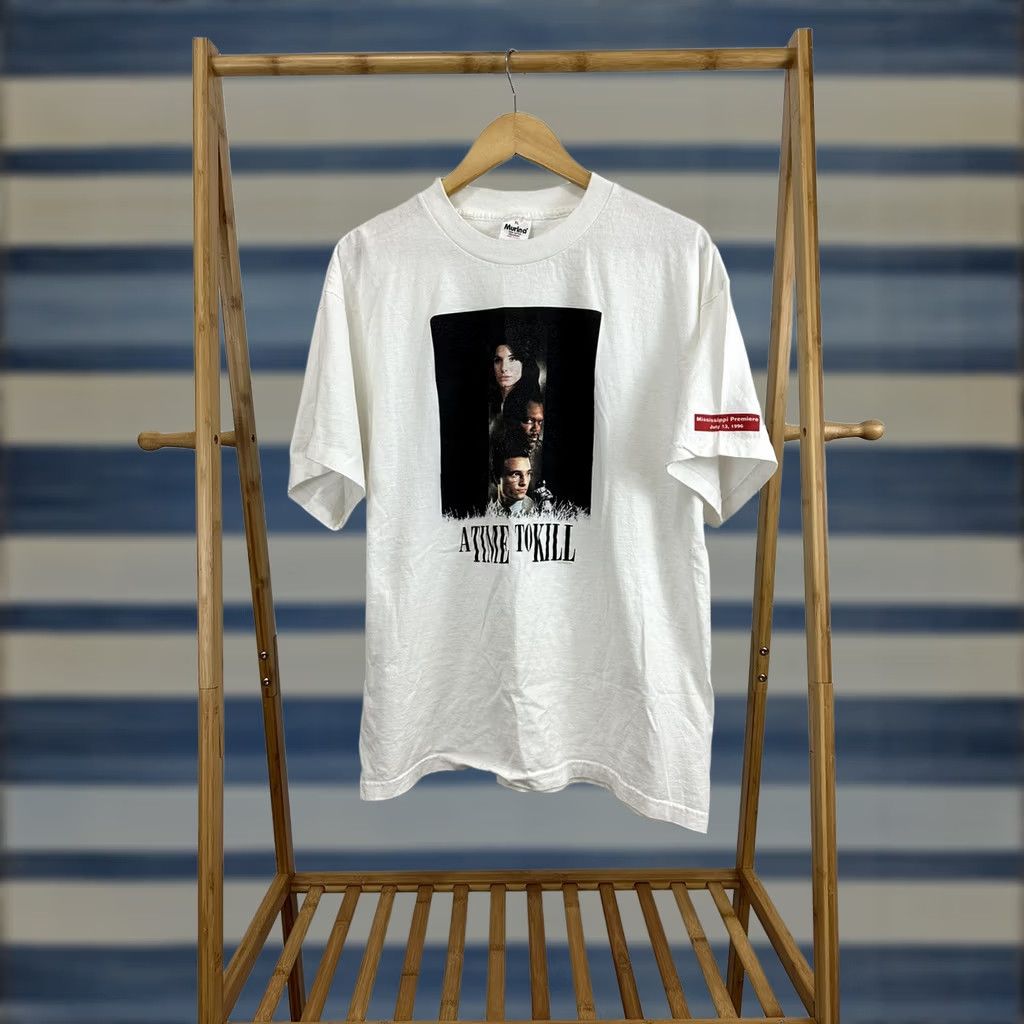 Vintage VTG A Time To Kill Movie 1996 Promo Murina T-Shirt XL White Mens Short Sleeve Movie Theme Size US XL / EU 56 / 4 - 1 Thumbnail