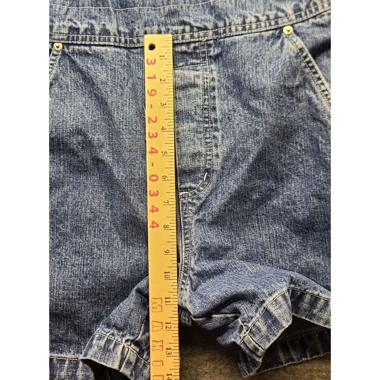 Vintage VINTAGE Bum Equipment Shortalls Womens S Denim Overalls 90s Y2K Relaxed Fit 5-Pocket Blue 30 in Waist Womens Size 28" / US 6 / IT 42 - 6 Thumbnail