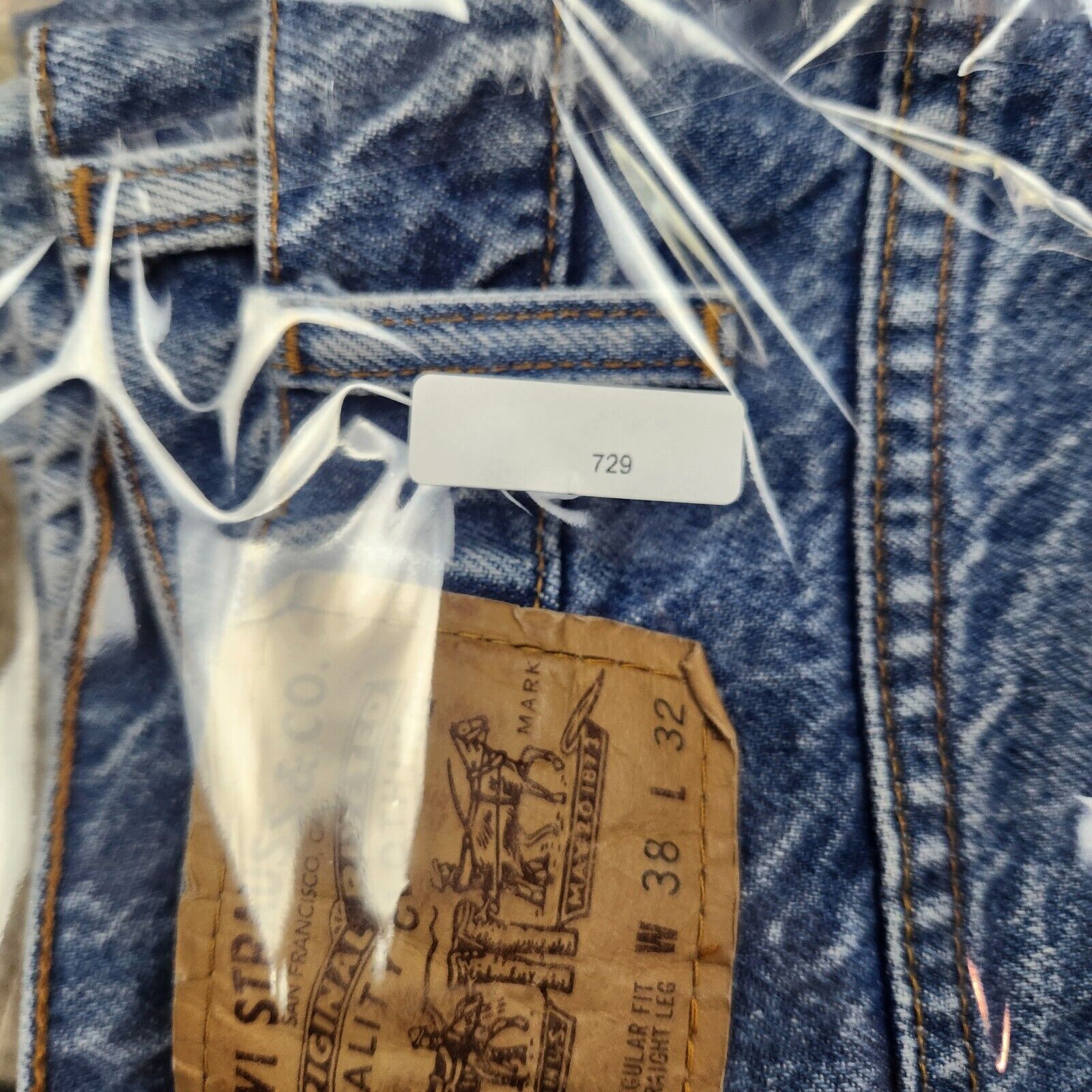 Levi's Levi's 505 Orange Tab Jeans Mens 38x32 (37x31) Denim 1994 Size US 38 / EU 54 - 14 Thumbnail