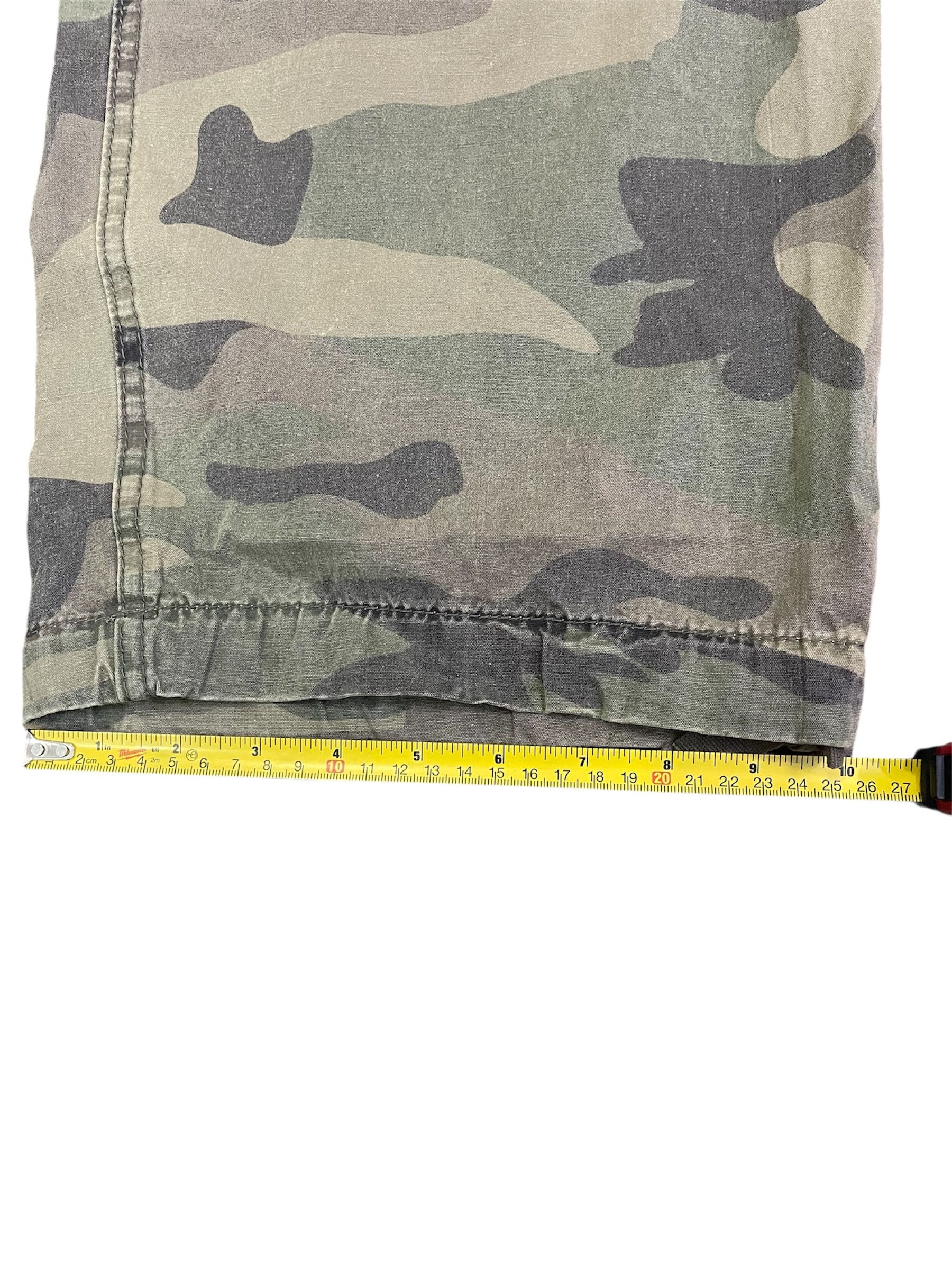 Abercrombie & Fitch Vtg Style A&F Camouflage Faded of the Day Baggy Army Size US 34 / EU 50 - 16 Thumbnail