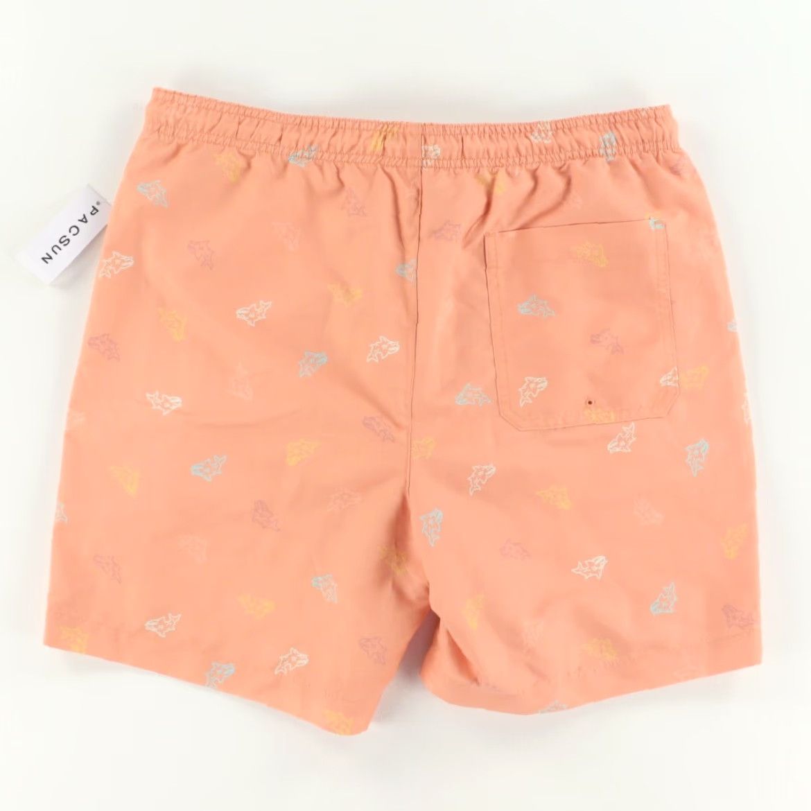 Pacsun Pacsun Lined Shark Toon Swimming Shorts Coral Men's M Size US 31 - 4 Thumbnail