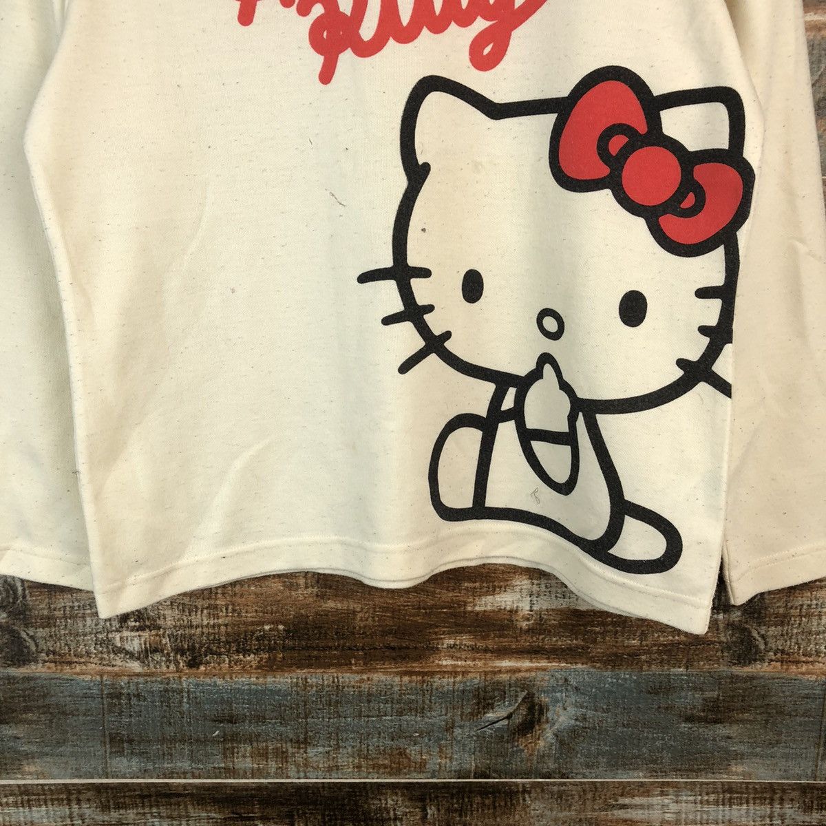 Cartoon Network × Japanese Brand DL Hello Kitty vintage White Sweatshirt #C074 Size M / US 6-8 / IT 42-44 - 6 Thumbnail