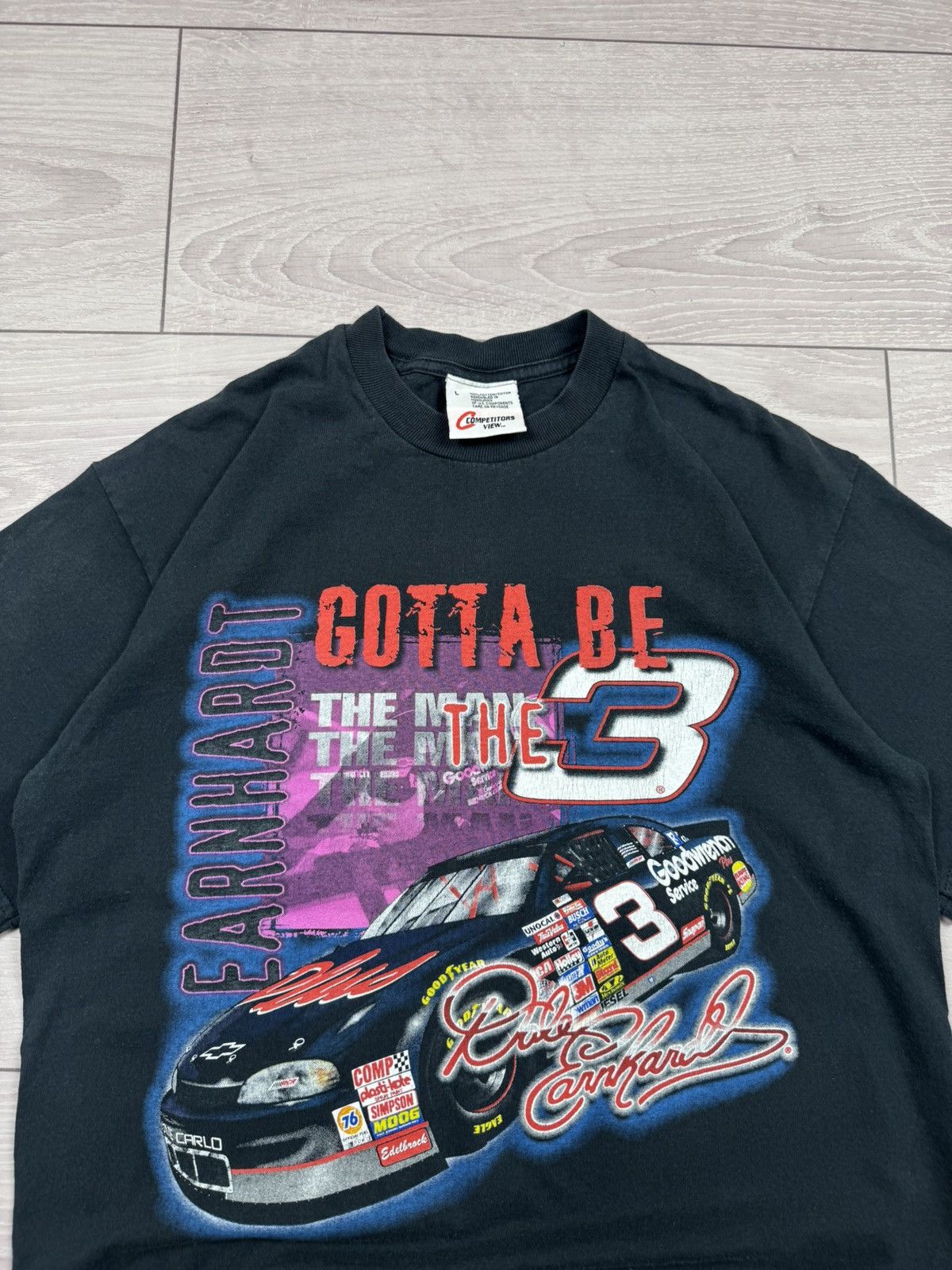 NASCAR Vintage 90’s T Shirt Dale Earnhardt Gotta Be The Man Size US L / EU 52-54 / 3 - 3 Thumbnail