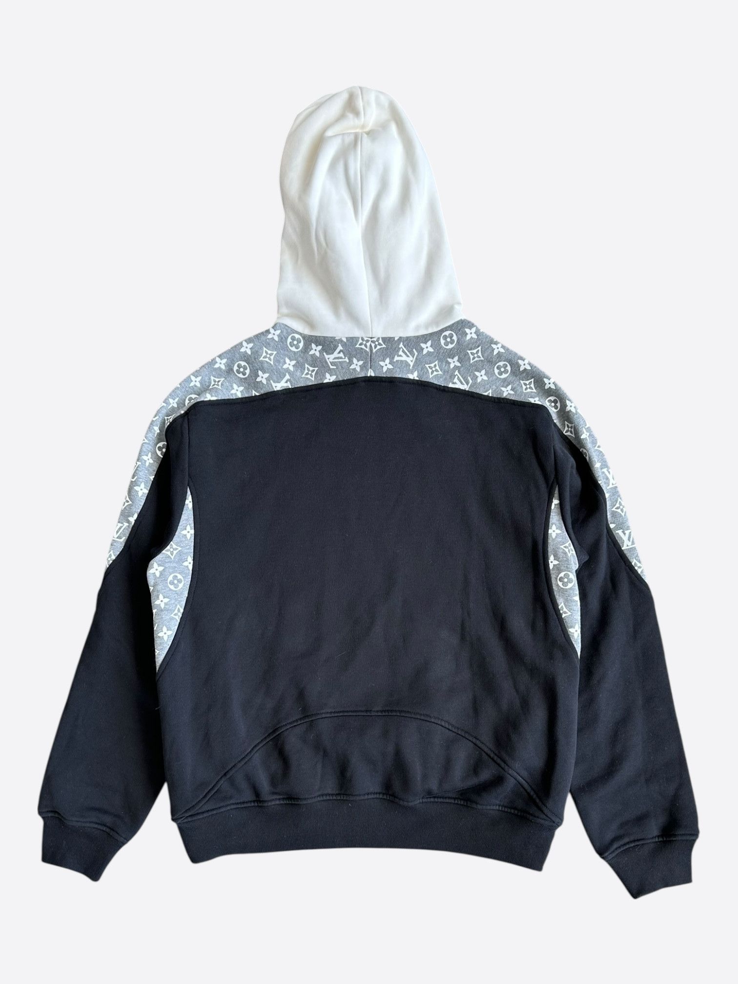 Louis Vuitton Louis Vuitton White, Grey & Black Monogram Circle Cut Hoodie Size US S / EU 44-46 / 1 - 2 Thumbnail