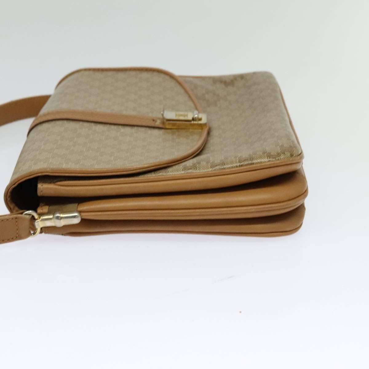 Celine CELINE Macadam Canvas Shoulder Bag Pvc Beige Gold Size ONE SIZE - 4 Thumbnail