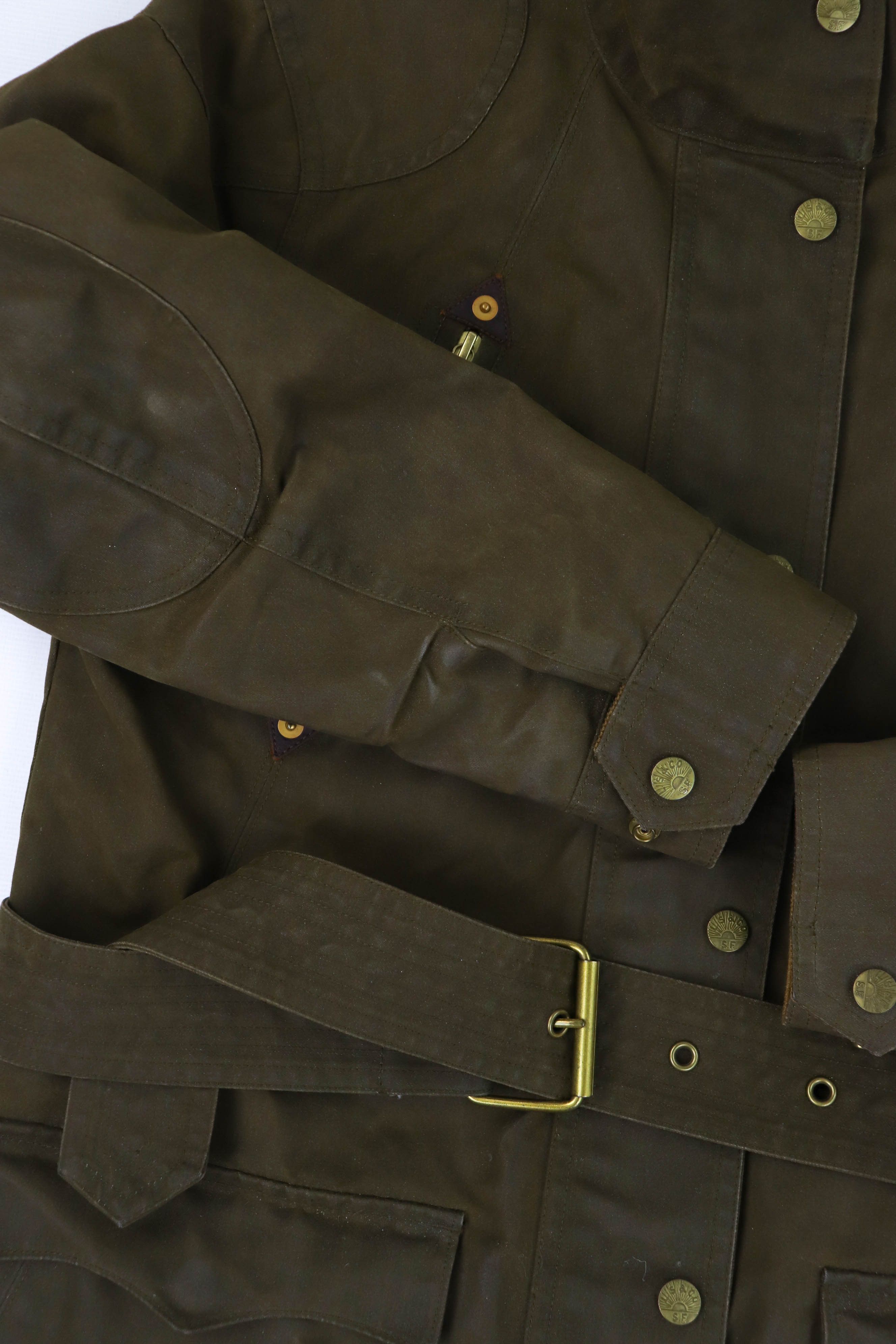 Levi's Women's Levi's Olive Green Waxed Belted Jacket Size M / US 6-8 / IT 42-44 - 9 Thumbnail