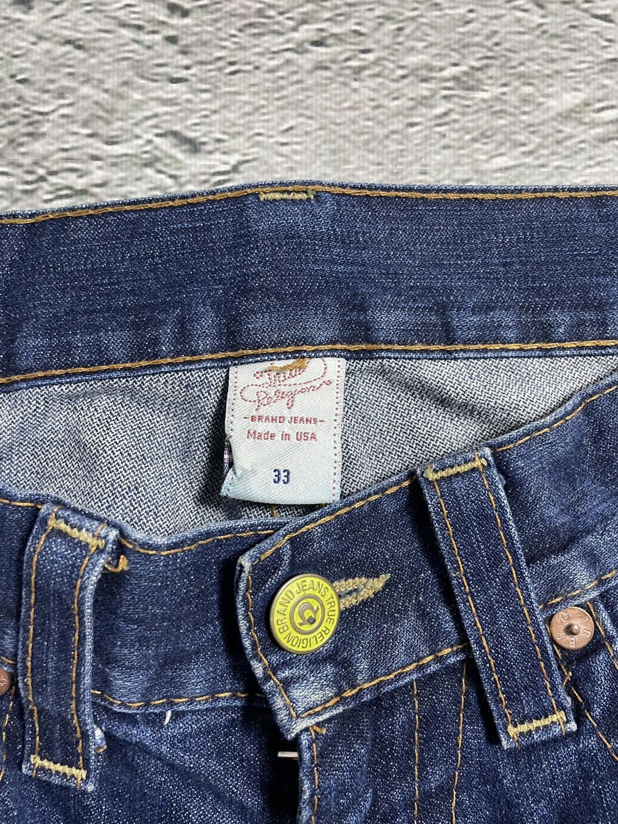 True Religion True Religion vintage blue jeans big logo painted Size US 36 / EU 52 - 4 Thumbnail
