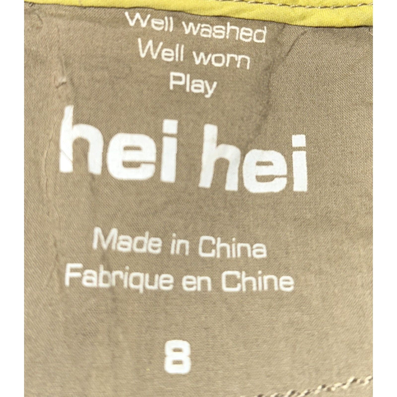 Vintage Hei Hei Womens Jacket Full Zip Casual Linen Beige 8 Regular Fall Winter Size 8 Mens? Size M / US 6-8 / IT 42-44 - 6 Thumbnail