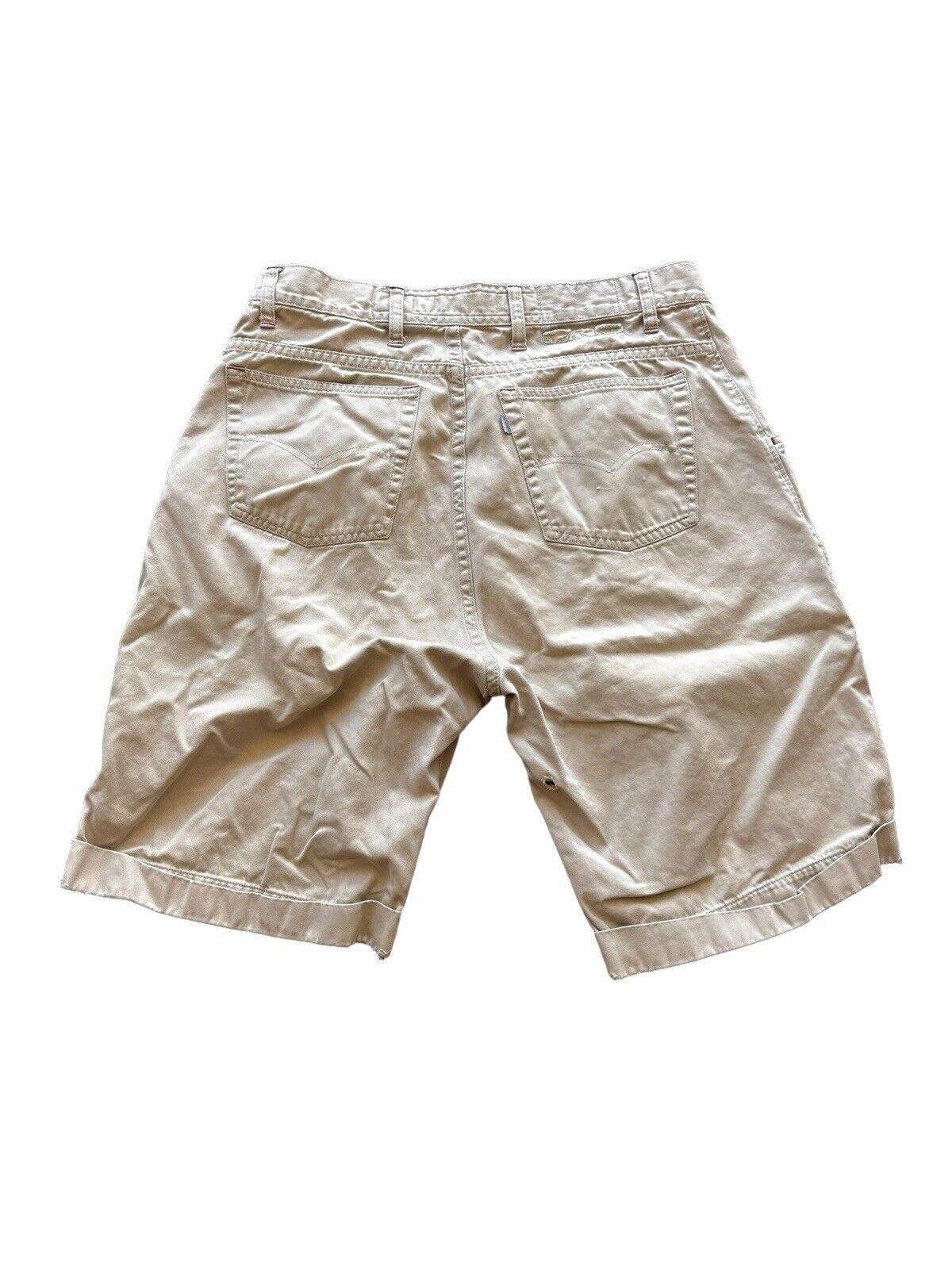 Levi's × Vintage Levi’s Silver Tab Baggy Khaki Cargo Shorts Size 33 Y2K Size US 33 - 5 Thumbnail