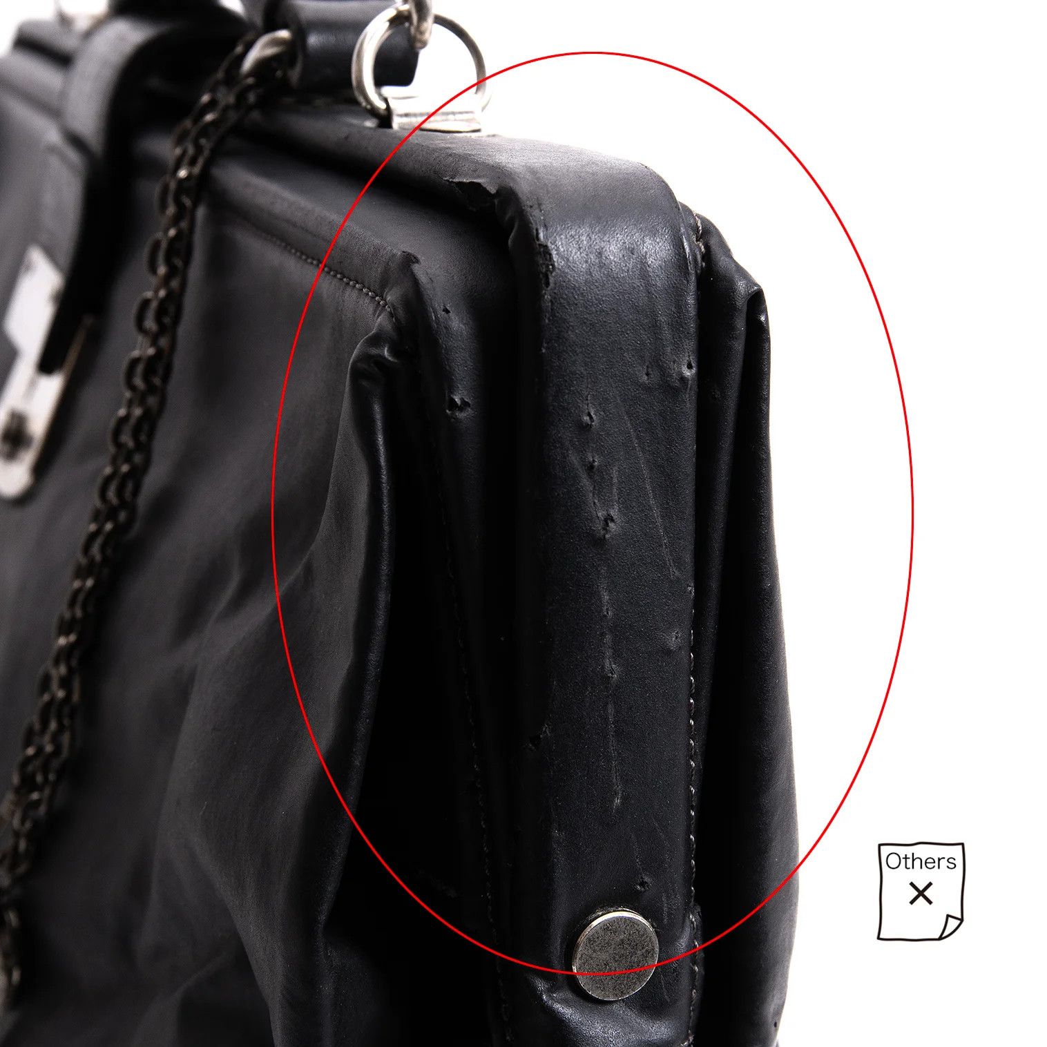 Jean Paul Gaultier Black Coated Doctor Bag with Damage and Discoloration Size ONE SIZE - 8 Thumbnail