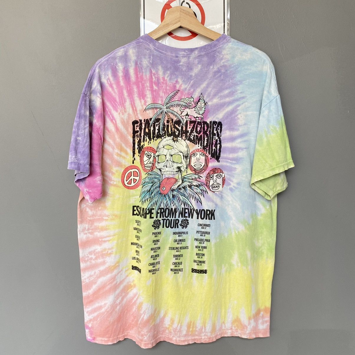 Flatbush Zombies Flatbush Zombies Escape From New York Tour Tie Dye Tshirt Size US L / EU 52-54 / 3 - 1 Thumbnail