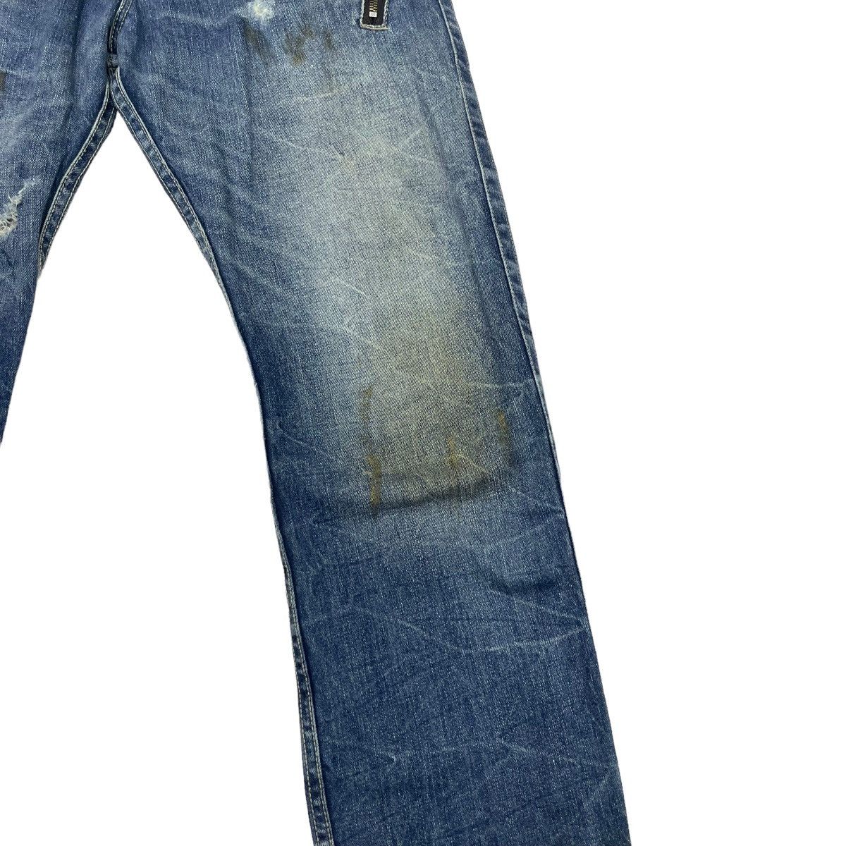 14th Addiction × If Six Was Nine × Le Grande Bleu (L.G.B.) Trashed Japanese Brand Ratle Trap Distress Denim Size US 32 / EU 48 - 7 Thumbnail