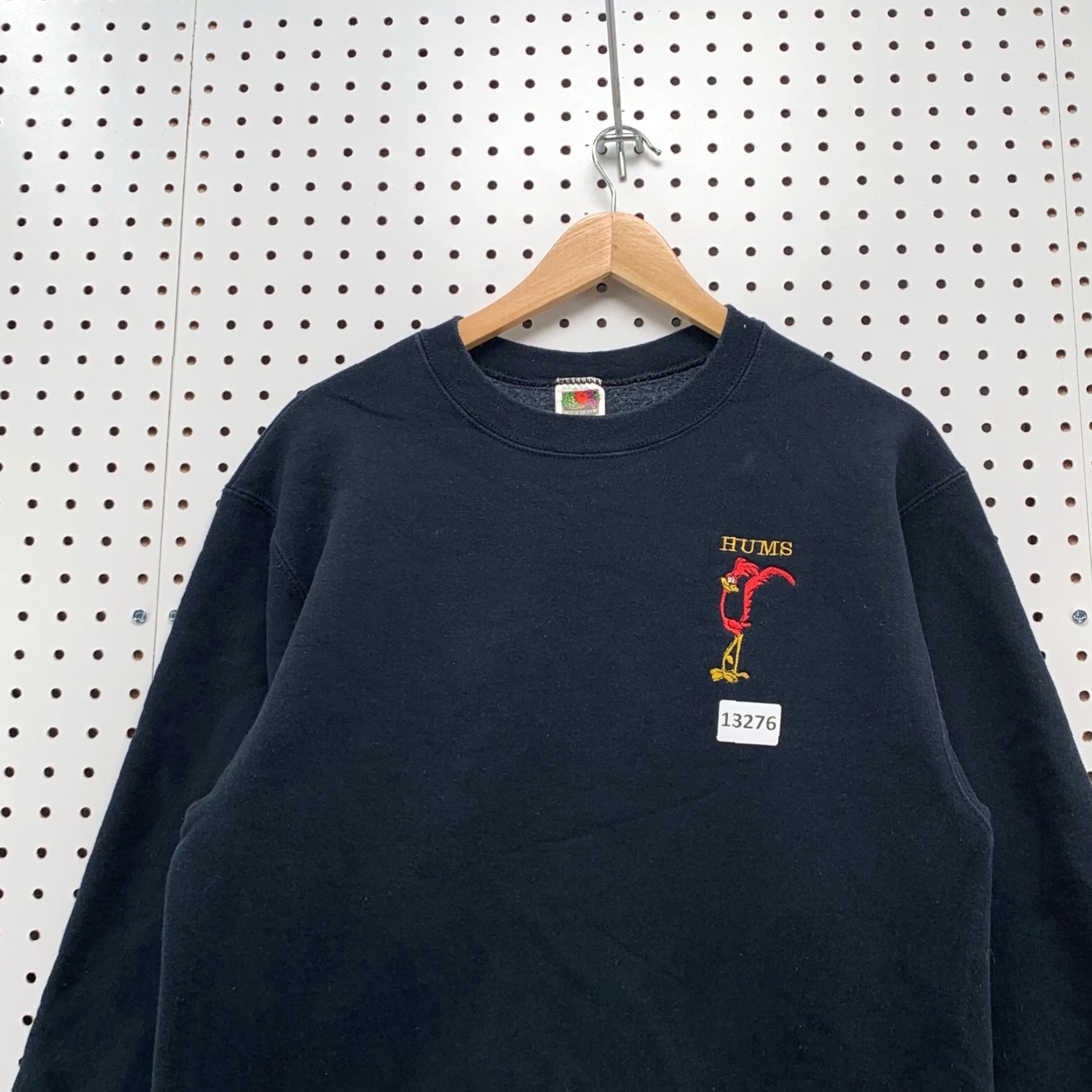 Fruit Of The Loom VINTAGE Road Runner Black Mens Long Sleeve Crewneck Sweater Size M Hums Size US XL / EU 56 / 4 - 7 Thumbnail