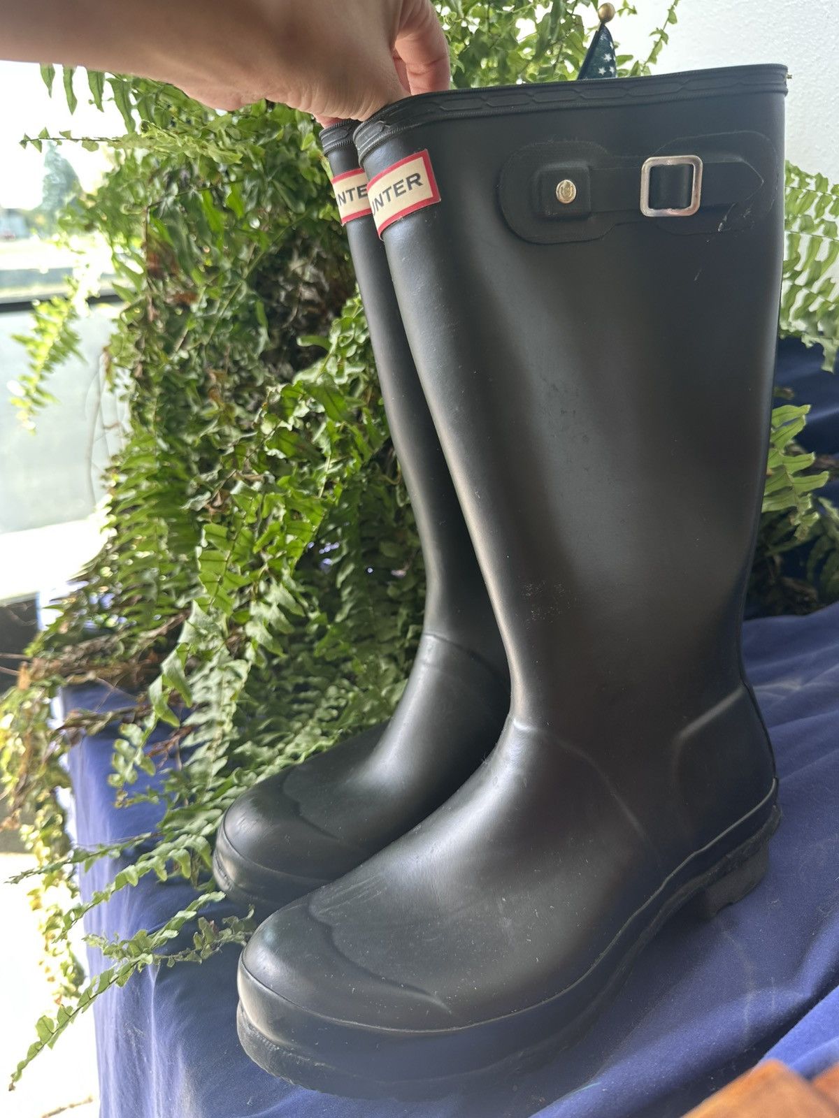 Hunter Hunter Black - Rain Boots Size US 8 / IT 38 - 1 Thumbnail