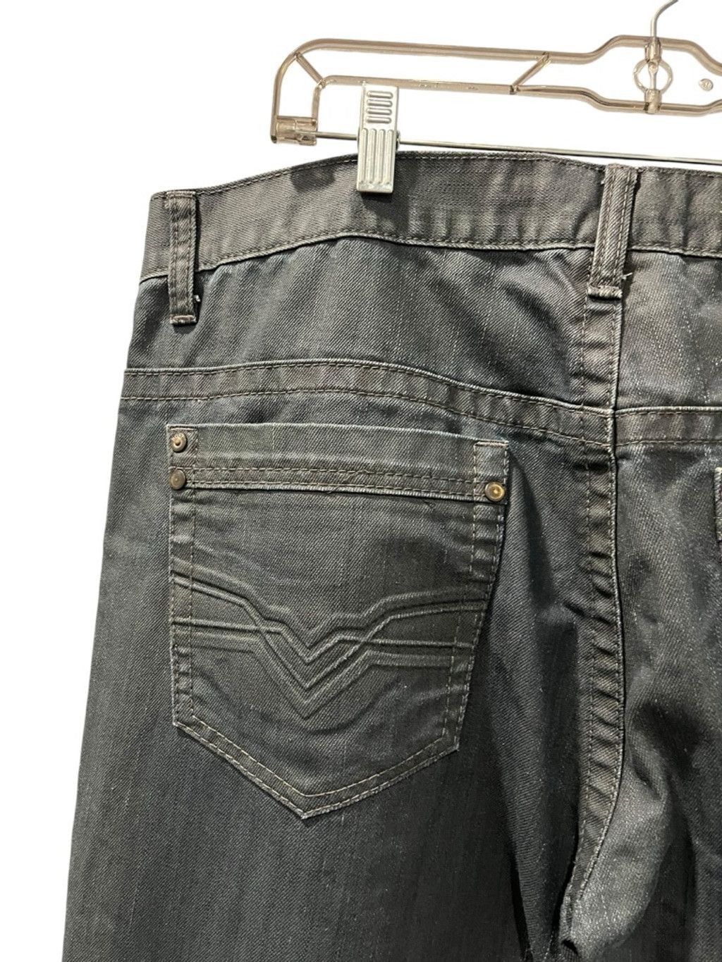 Request Jeans Request Jeans Y2K Size 36x30 Gray Straight Leg Studded Denim Size US 36 / EU 52 - 11 Thumbnail