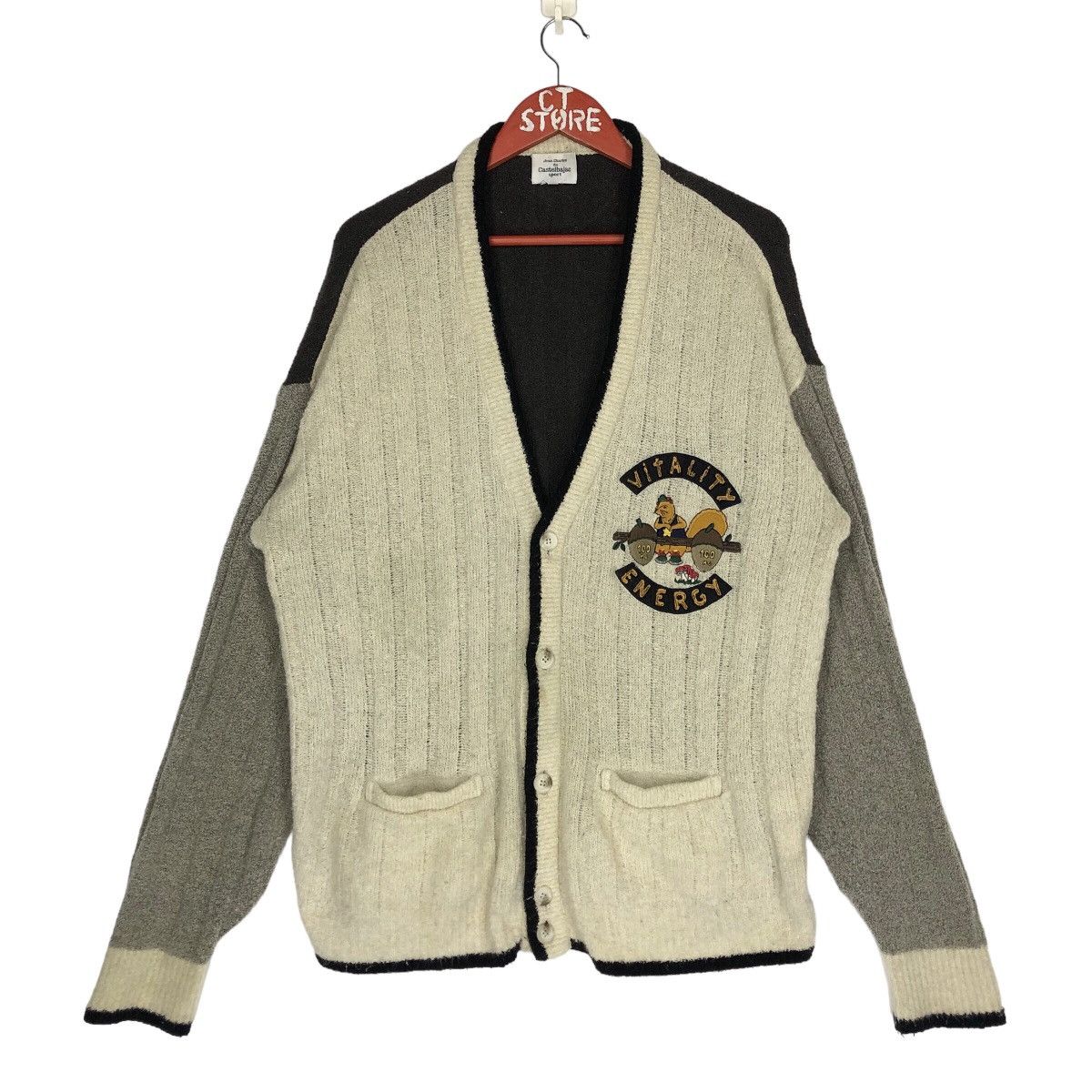 Jean Charles De Castelbajac JC De Castelbajac Vitality Energy Knit Cardigan Size L / US 10 / IT 46 - 1 Thumbnail