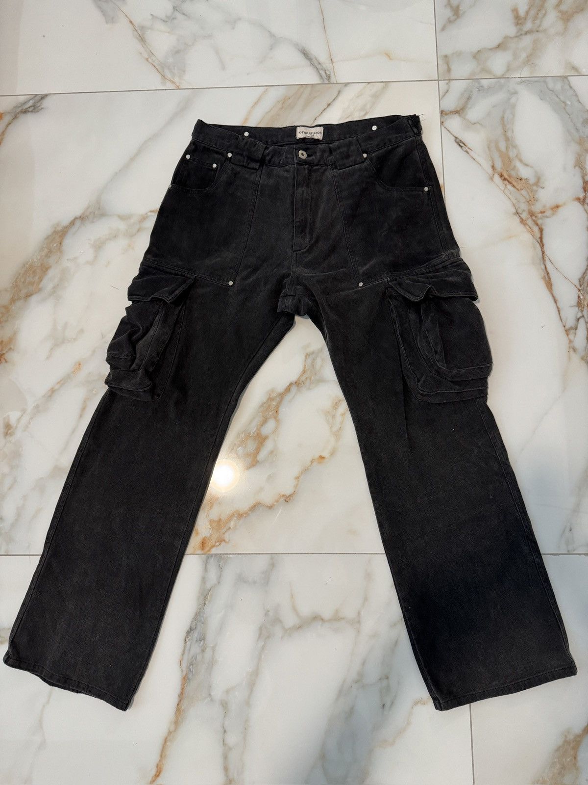 K-Two Studios K-two flared denim zipper cargo Size US 34 / EU 50 - 1 Thumbnail