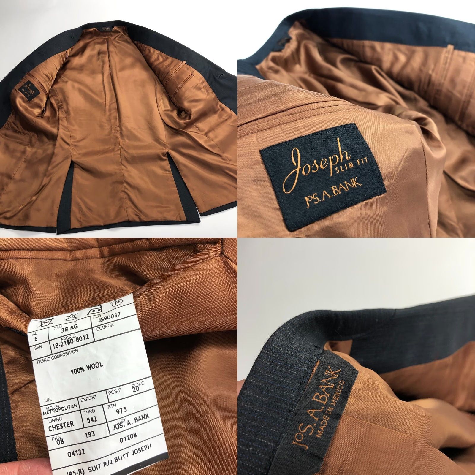 Jos. A. Bank VINTAGE? No. Size US XXS / EU 40 - 9 Thumbnail