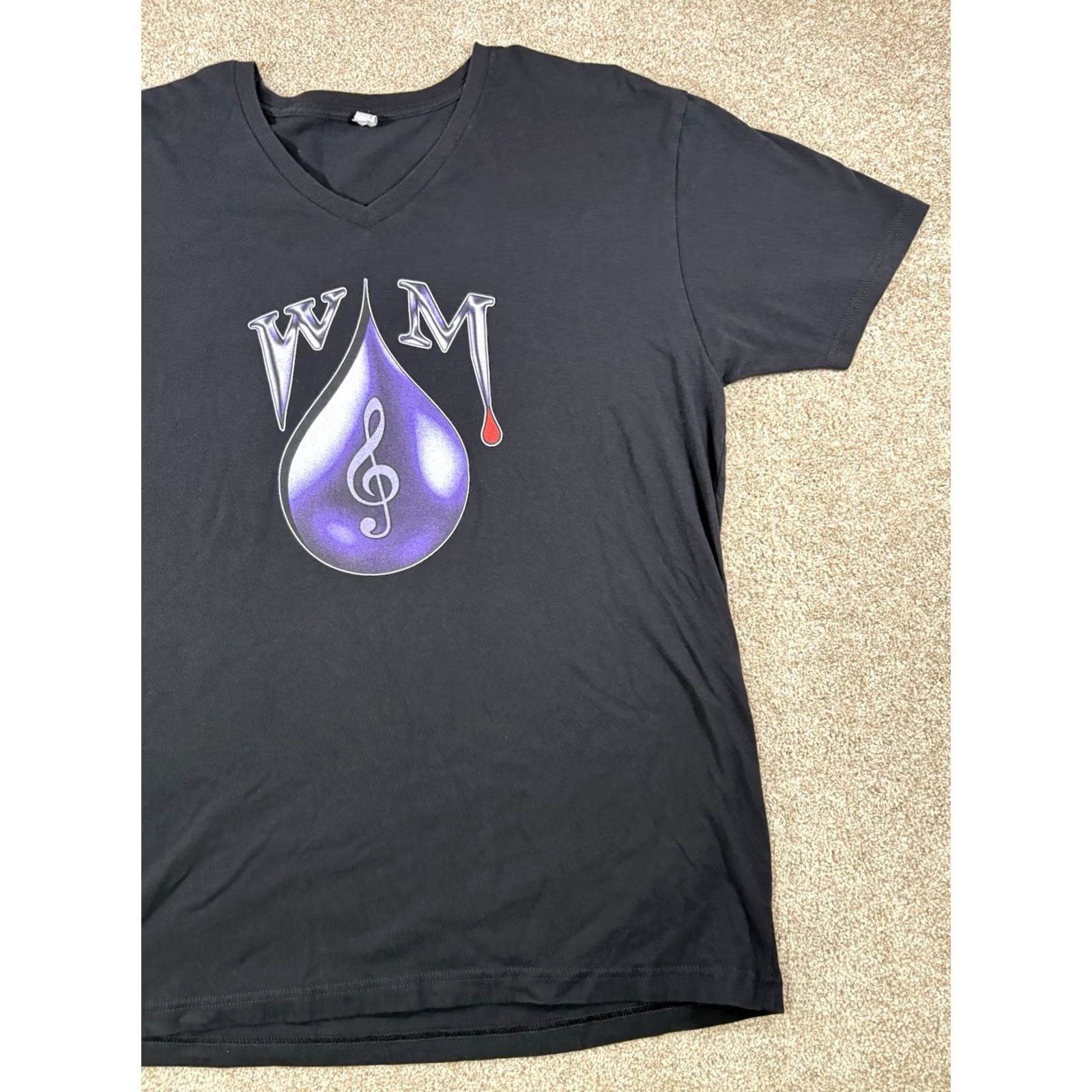 Next Level Y2K Purple Rain WM Music Short Sleeve Black T-Shirt XX-Large Unisex Adults Crew Neck T-Shirt Nike? Size US XXL / EU 58 / 5 - 3 Thumbnail