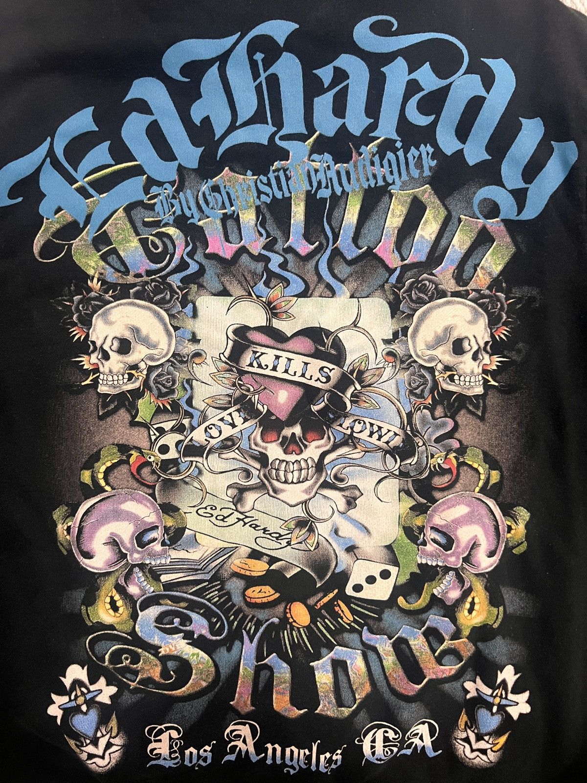 Ed Hardy Ed Hardy black and aqua zip up Size US XL / EU 56 / 4 - 4 Thumbnail