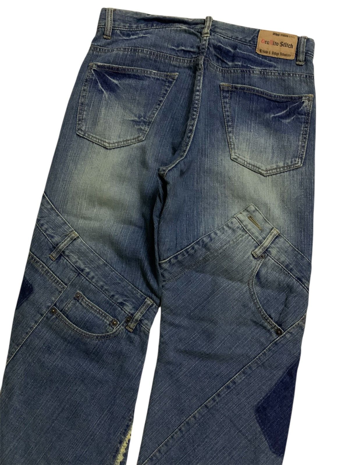 Hysteric Glamour 💥Japanese designer Graffito Stitch Patch Pocket Denim Size US 30 / EU 46 - 5 Thumbnail