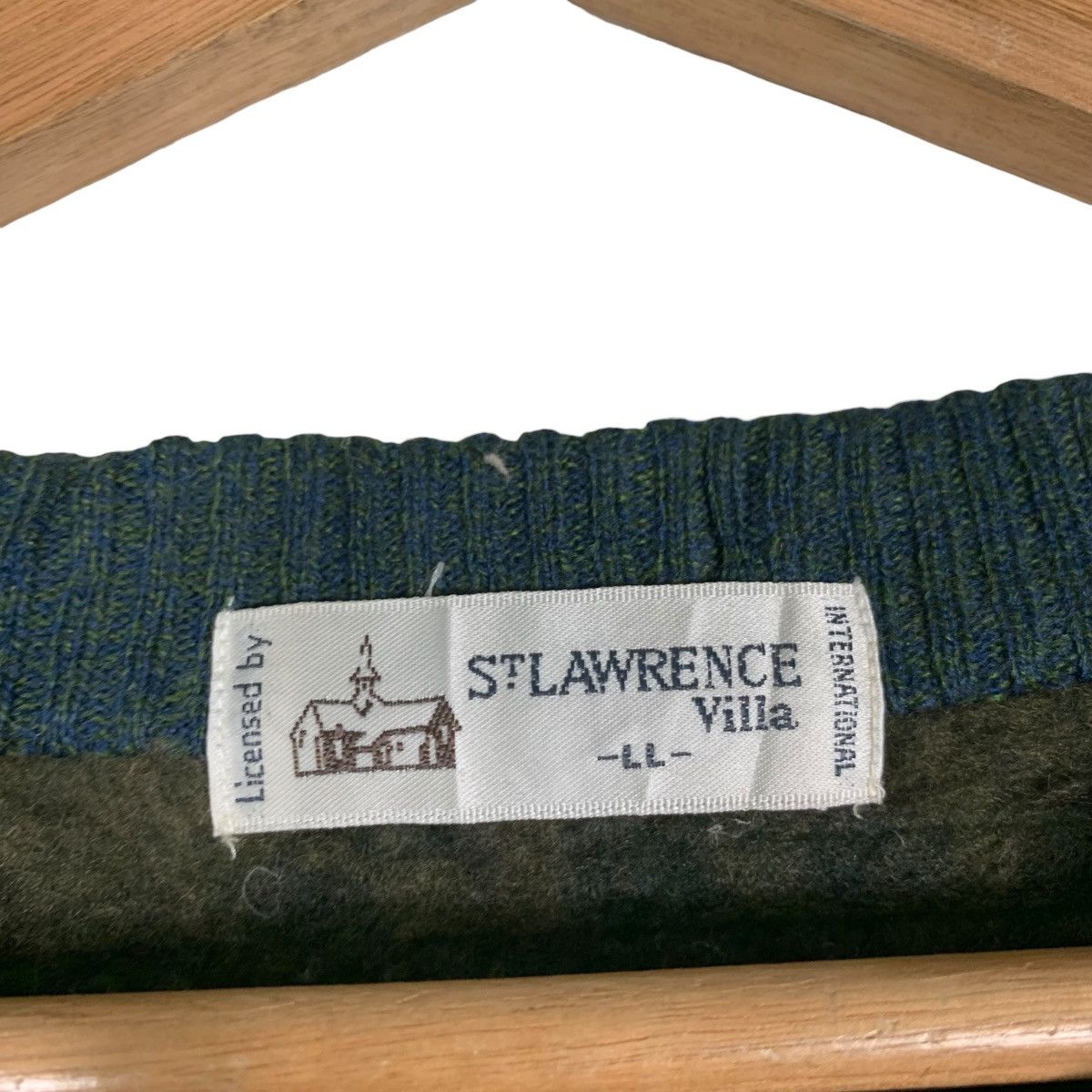 Vintage ST LAWRENCE Villa Graphics Knitted Sweater #1379-C62 Size US L / EU 52-54 / 3 - 10 Thumbnail