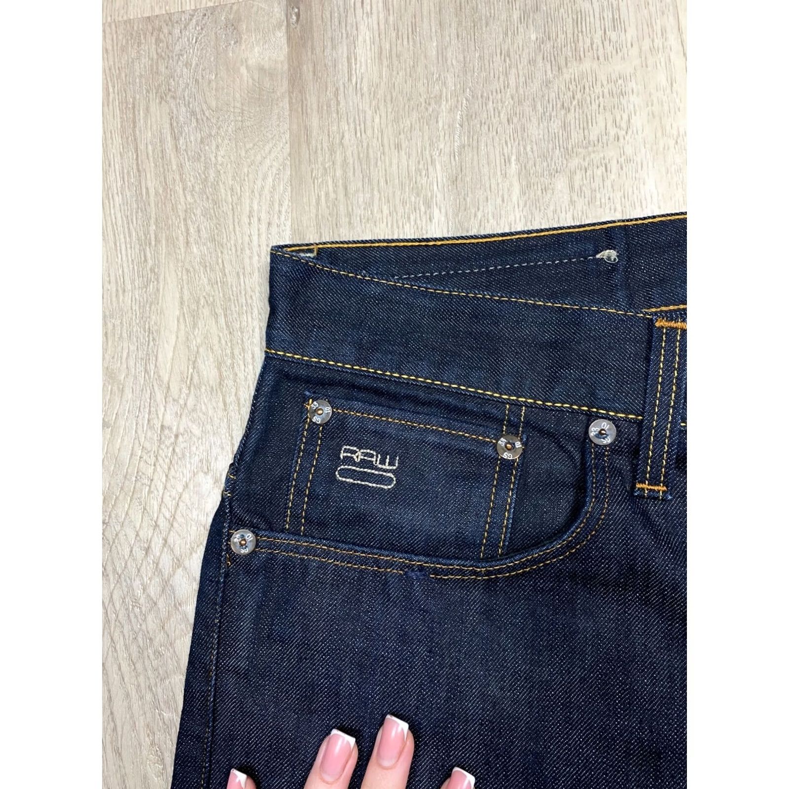 G-Star G Star Raw 3301 Slim Mens Denim Jeans Pants 34 Blue Denim 34 Regular 32 Inseam 3301 Slim Mens Jeans Size US 34 / EU 50 - 3 Thumbnail