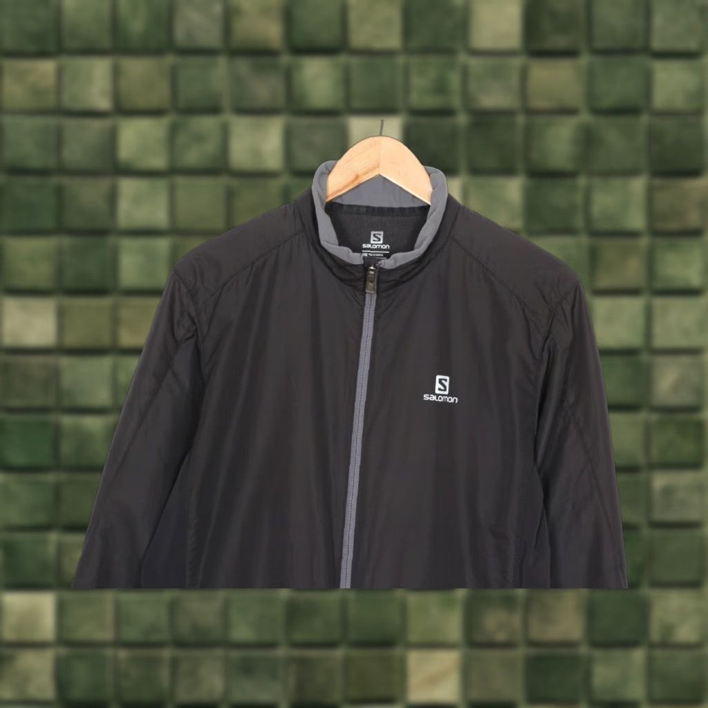 Salomon Salomon CLIMA WIND Fleece Lined Jacket Men Size L MJ3667 Windbreaker, Full Zip, Padded, Casual, Travel, Autumn Spring Winter, Black, Logo, XS? Size US L / EU 52-54 / 3 - 1 Thumbnail