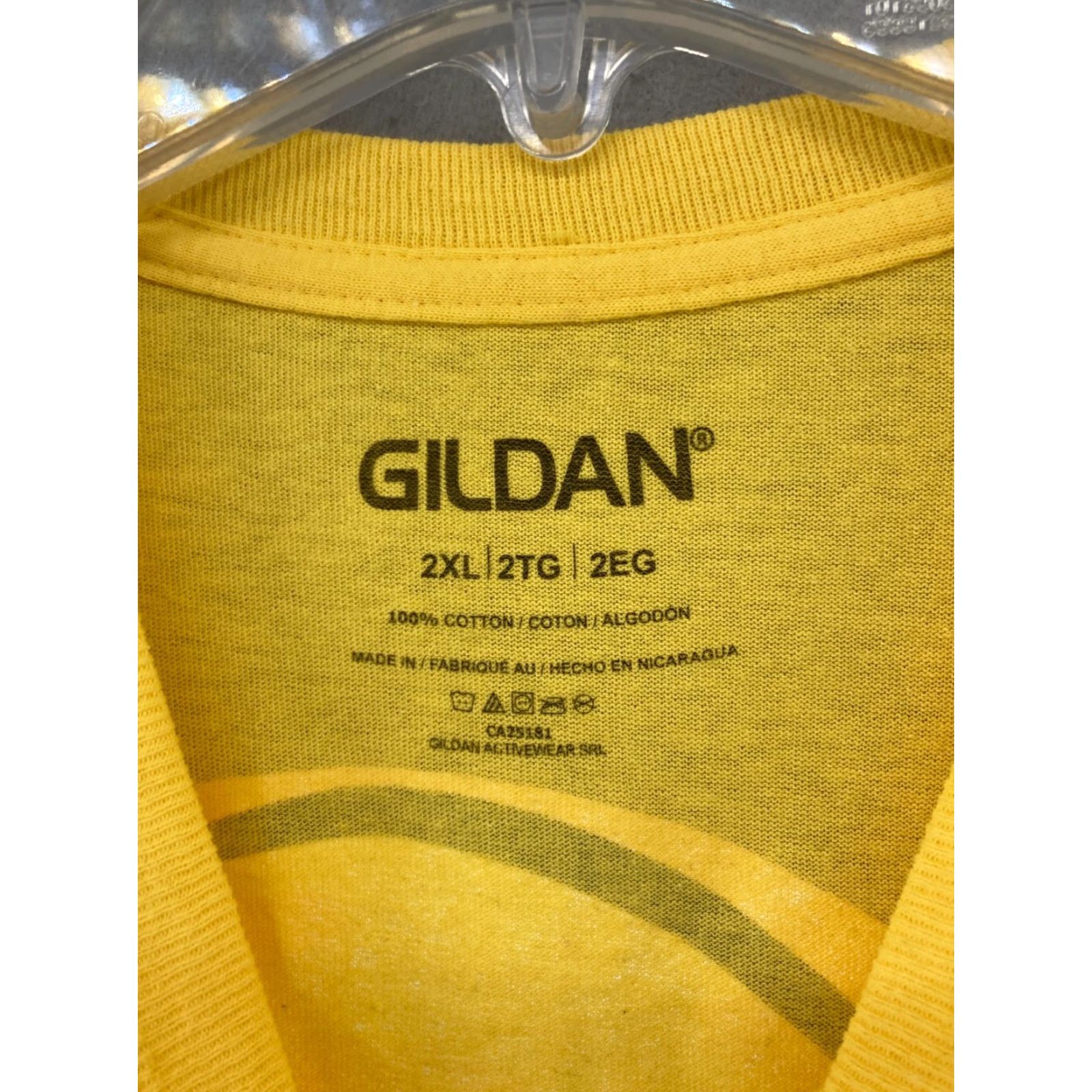 Gildan Dont Trip Dozo Mens TShirt 2XL Yellow Mushroom UFO Alien Gildan Shirt Adults 2XL Yellow Funny Retro 90s Theme Mens Size US XXL / EU 58 / 5 - 5 Thumbnail