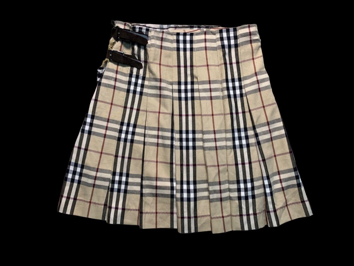 Burberry × Vintage VINTAGE BURBERRYS NOVA CHECK WOOL MADE IN SCOTLAND SKIRT Size 28" / US 6 / IT 42 - 2 Thumbnail