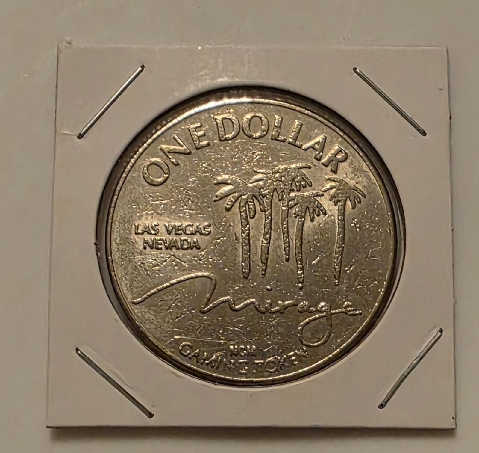 Mirage Las Vegas Nevada One Dollar Casino Gaming Token Size ONE SIZE - 2 Thumbnail