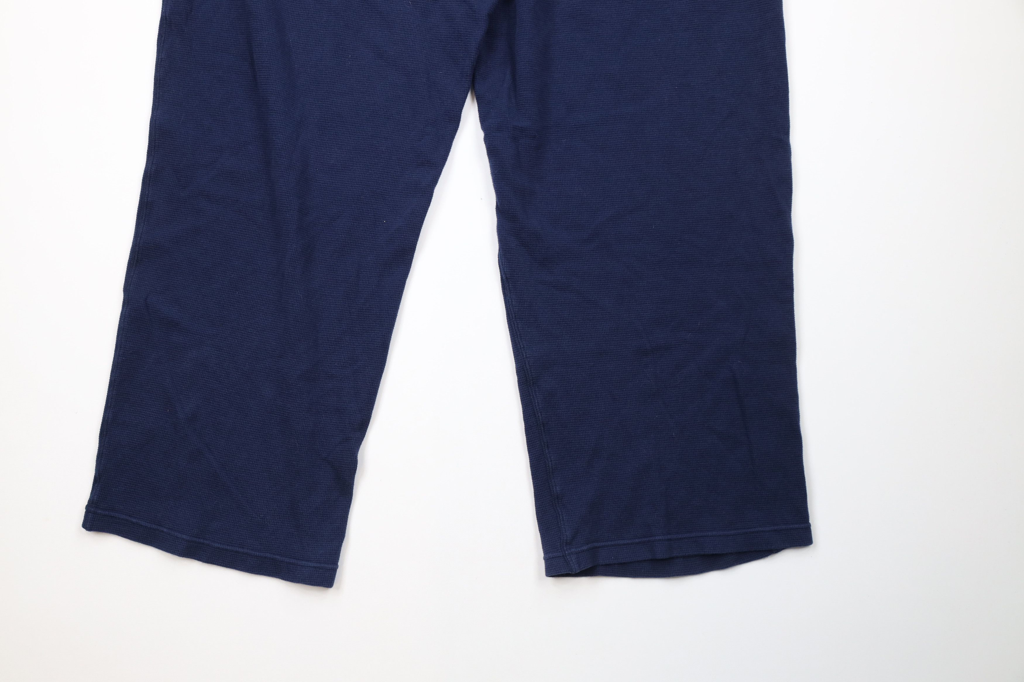 Ralph Lauren Vintage Ralph Lauren Thermal Waffle Knit Wide Leg Pants Blue Size US 38 / EU 54 - 11 Thumbnail