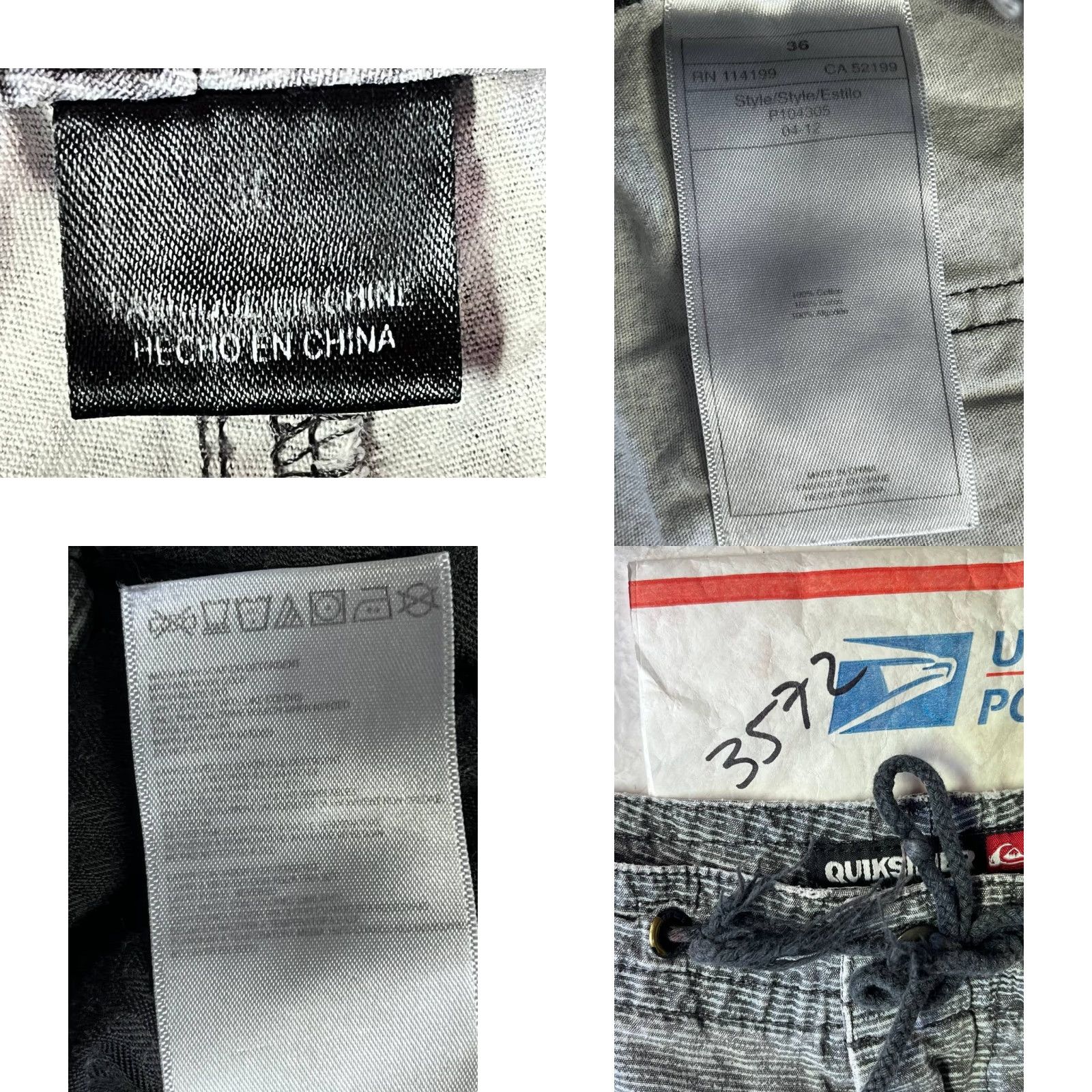 Quiksilver Quiksilver Boardshorts Men 36 Gray Surf Regular Size 36 Mens Size US 36 / EU 52 - 8 Thumbnail