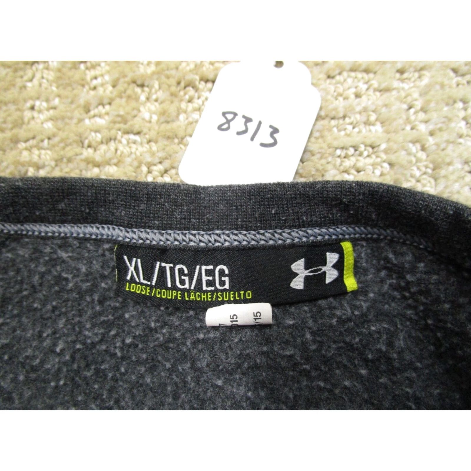 Under Armour Under Armour Pullover Men XL Gray Geometric UA Crew Neck Sweater Size US XL / EU 56 / 4 - 8 Thumbnail