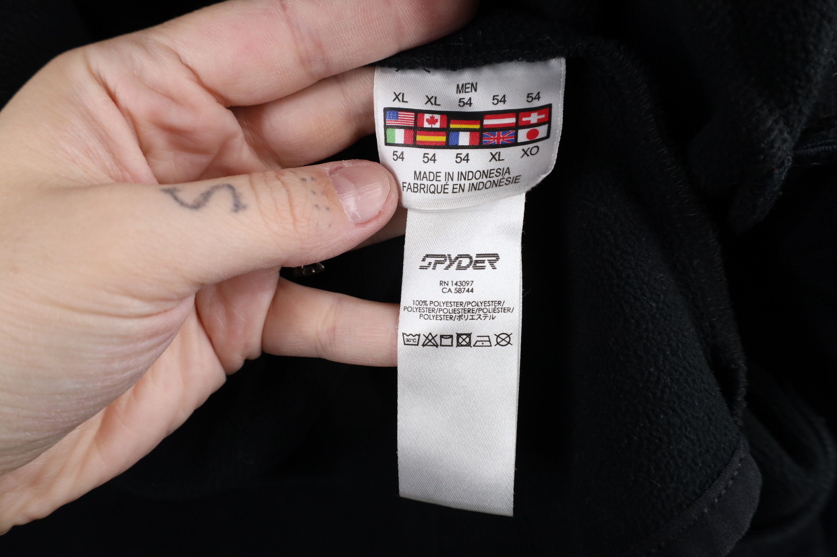 Spyder × Vintage Spyder Out Fleece Lined Full Zip Jacket Black Polyester Size US XL / EU 56 / 4 - 11 Thumbnail