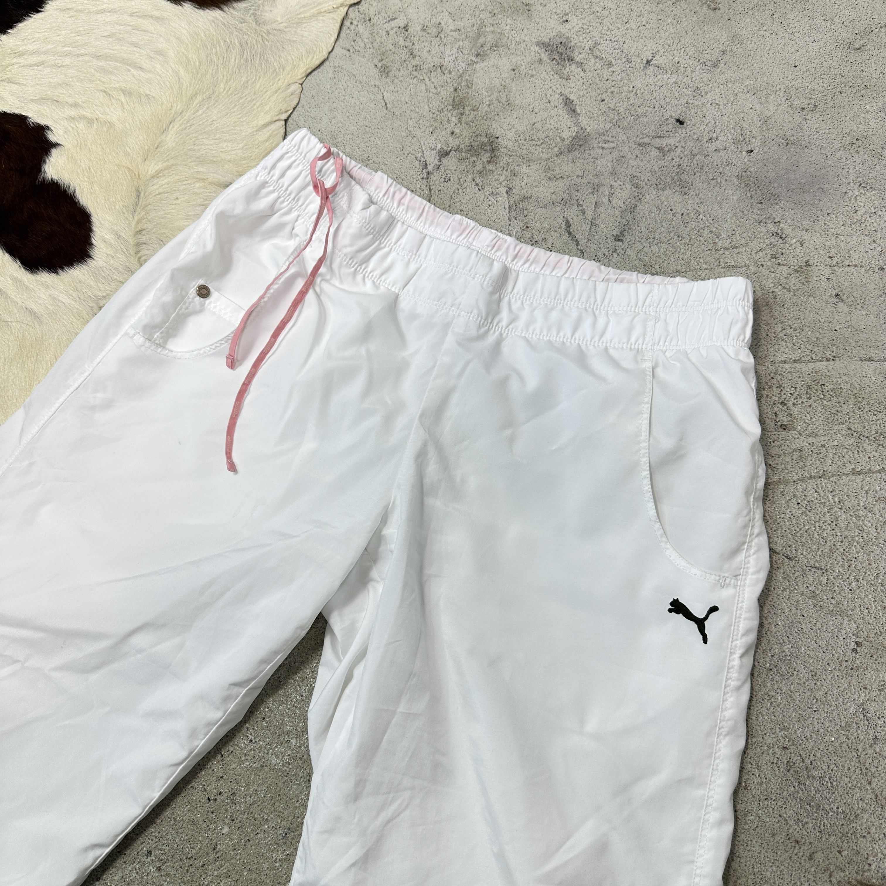 Puma Vintage Sporty Puma Capri Parachute Sweatpants 00s Size 27" / US 4 / IT 40 - 3 Thumbnail