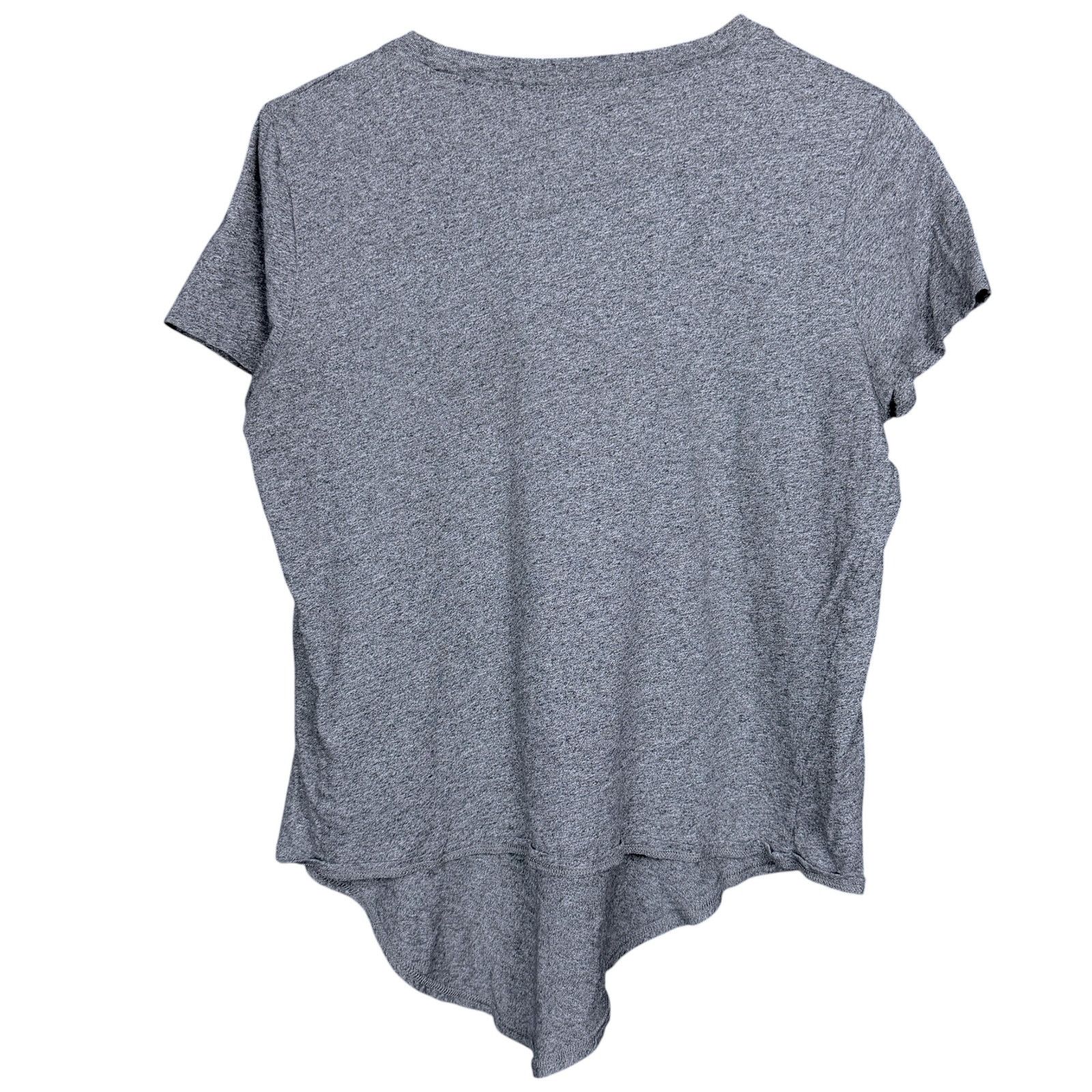Madewell Madewell Whisper Cotton Crewneck Tee Gray Slub Curved Hem Size M / US 6-8 / IT 42-44 - 2 Thumbnail